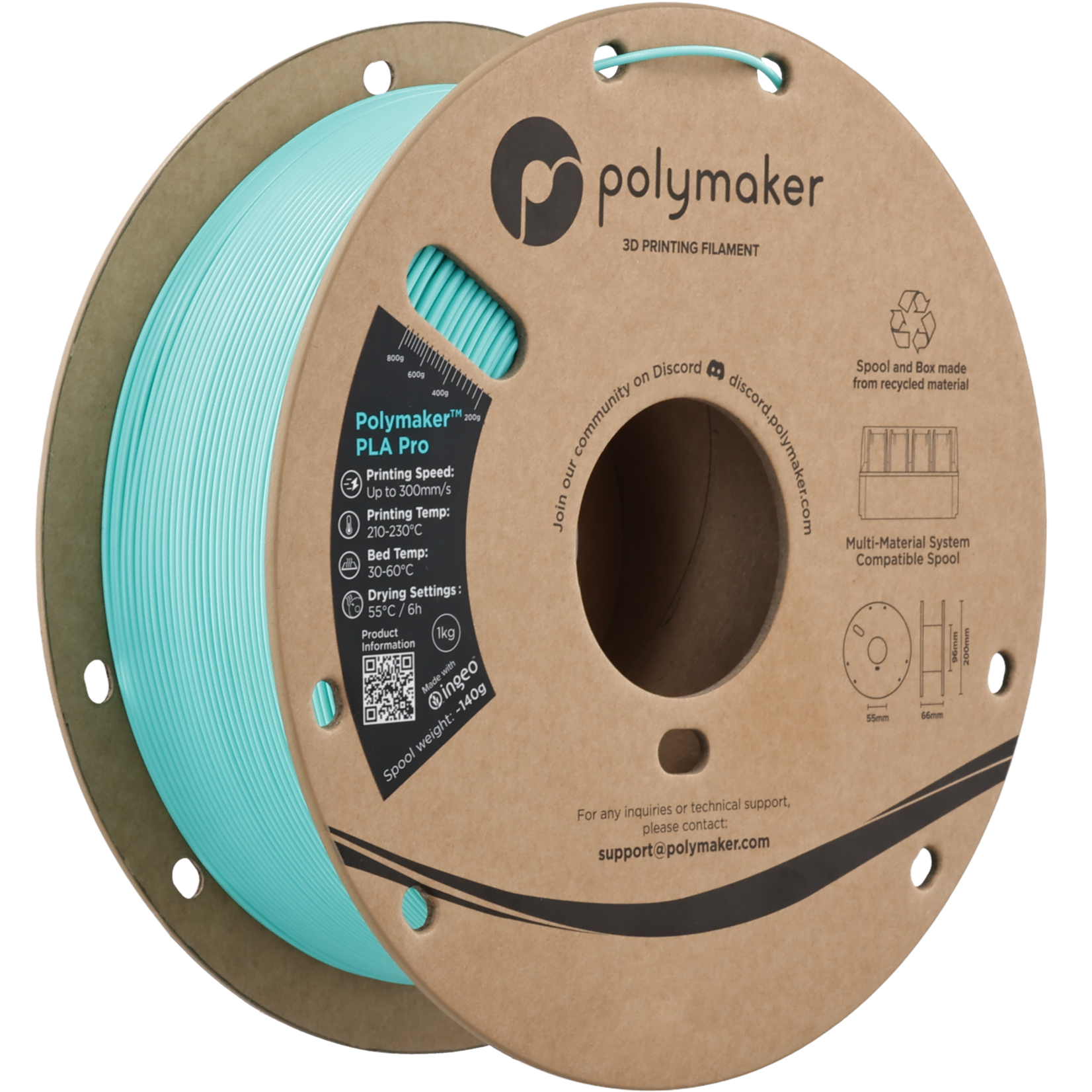 Polymaker PLA Pro - Polymaker Teal