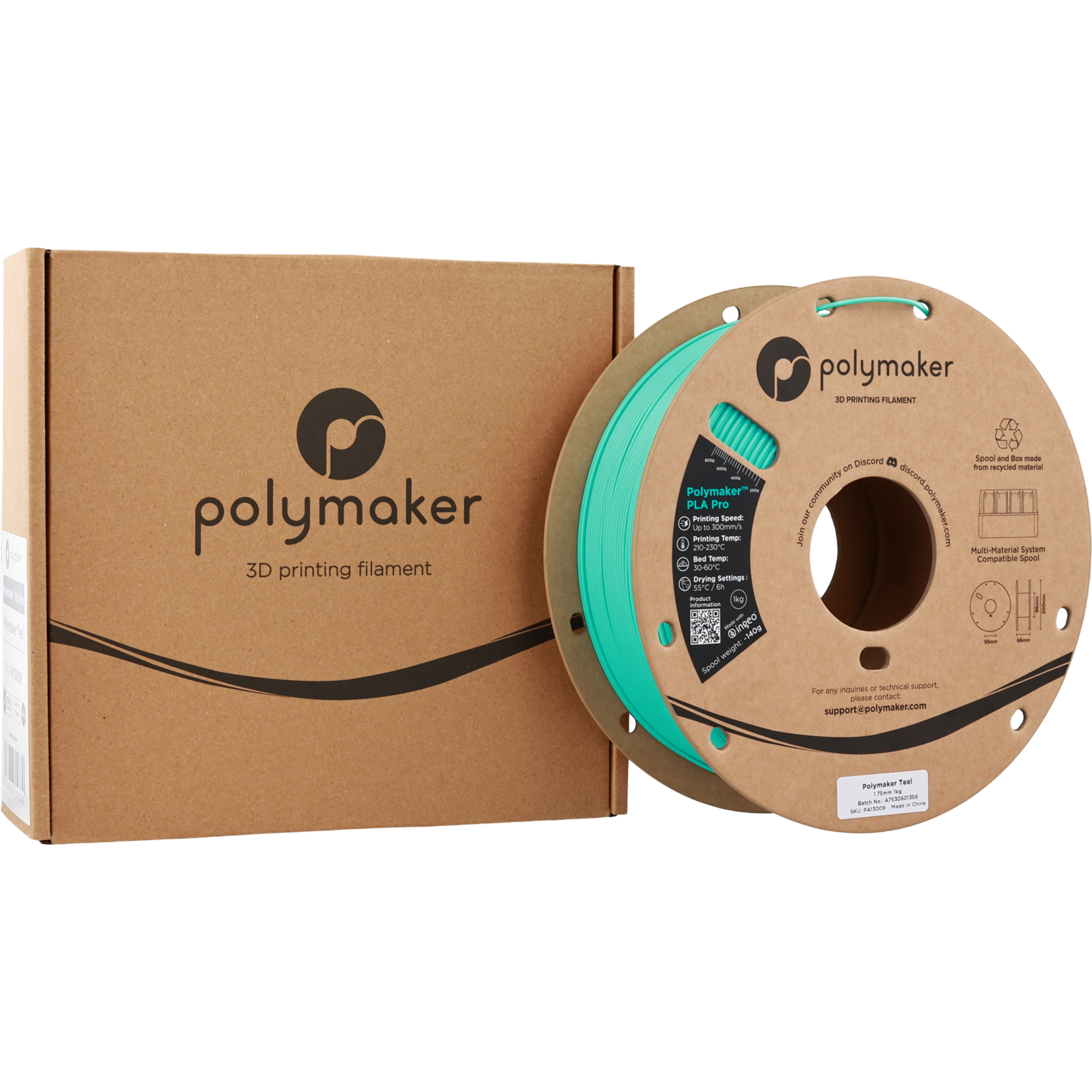 Polymaker PLA Pro - Polymaker Teal