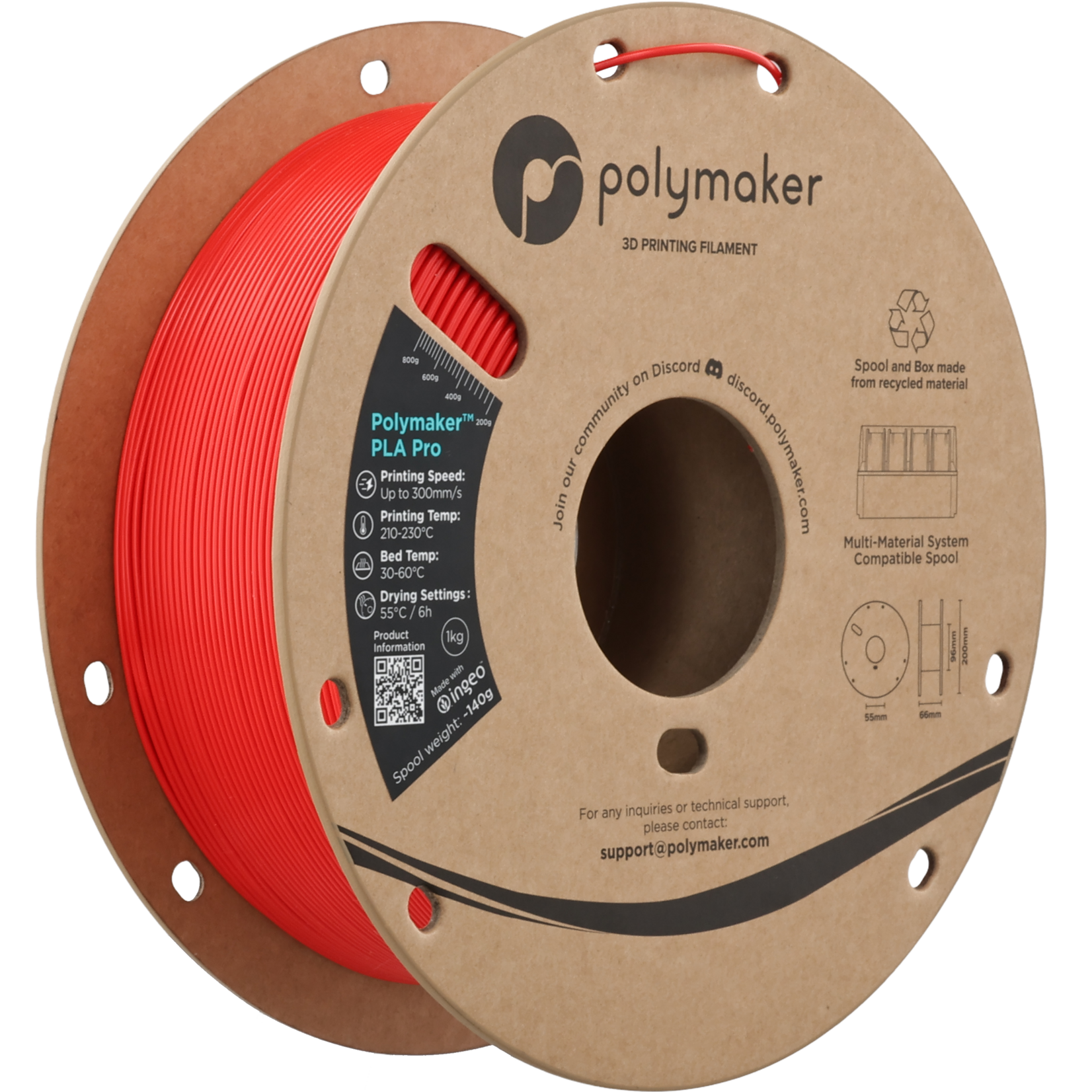 Polymaker PLA Pro - Red