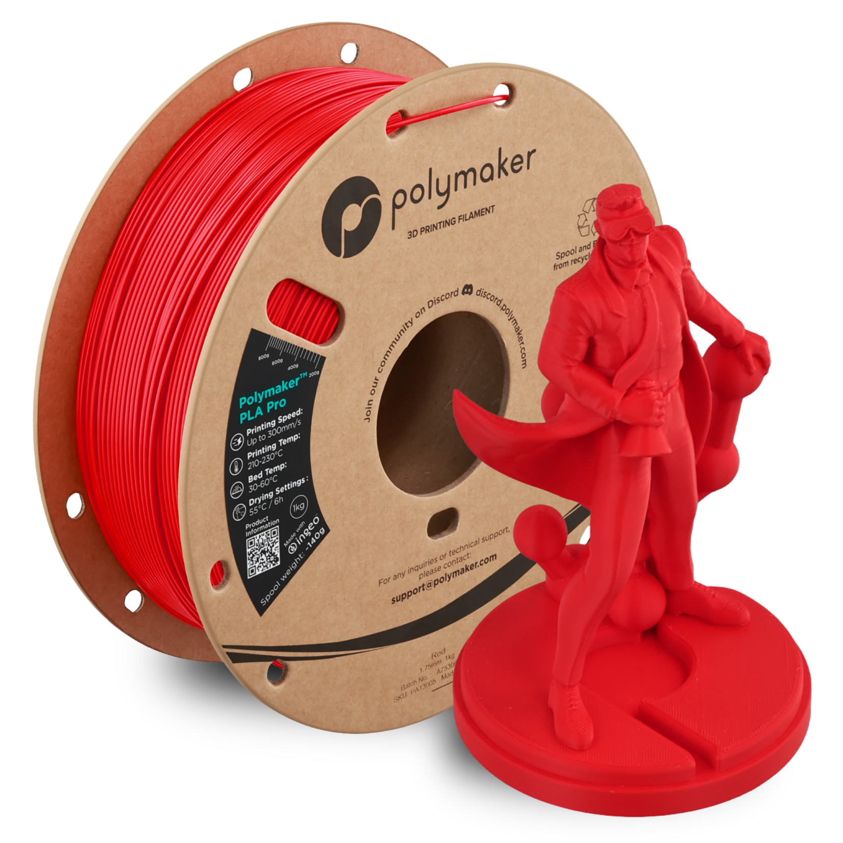Polymaker PLA Pro - Red