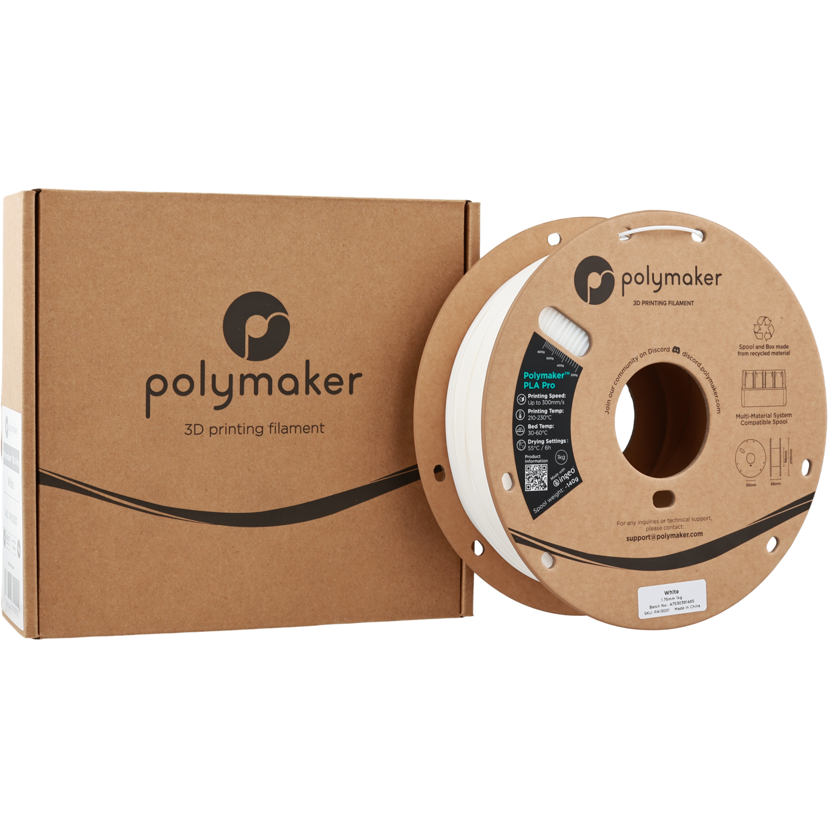 Polymaker PLA Pro - White