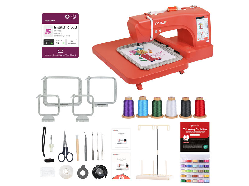 PooLin EOC06 Embroidery Machine