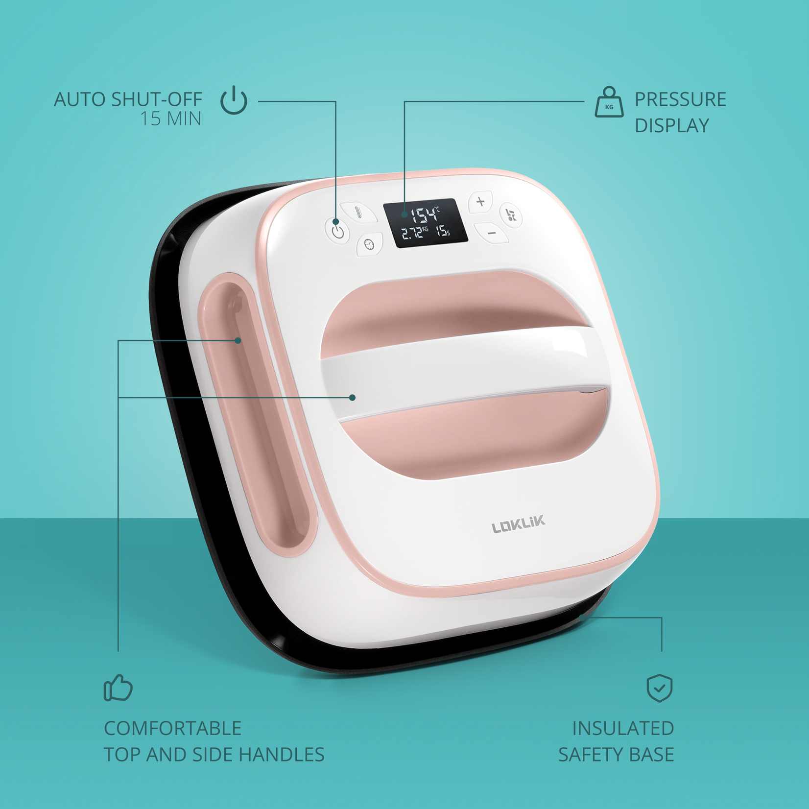 LOKLiK Easy Heat Press - Romance Pink