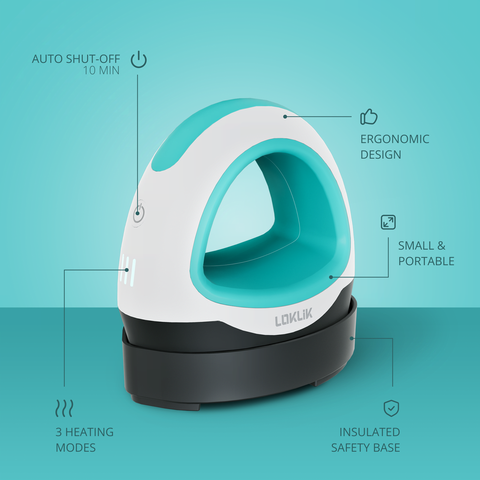 LOKLiK Mini Heat Press - LOKLiK Blue