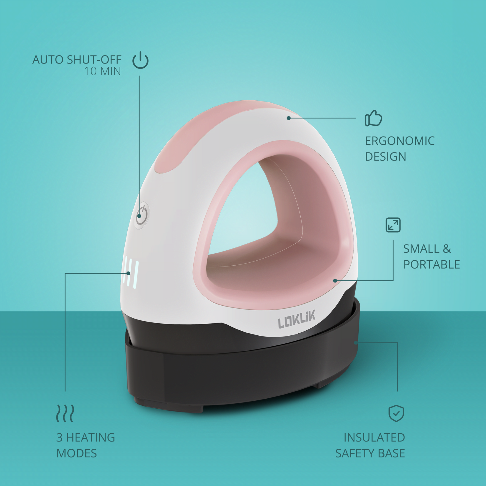 LOKLiK Mini Heat Press - Romance Pink