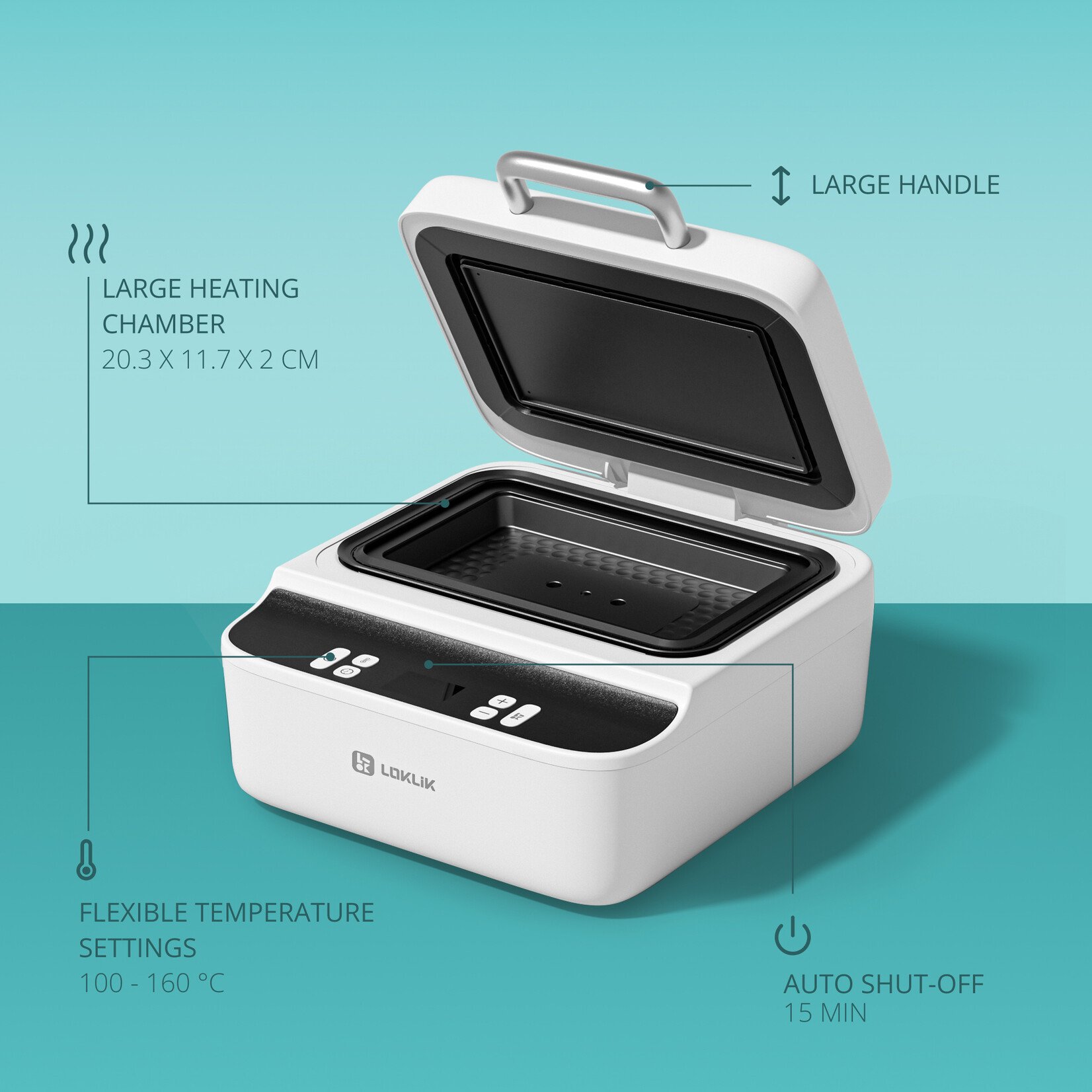 LOKLiK Phone Case Heat Press - Daisy White