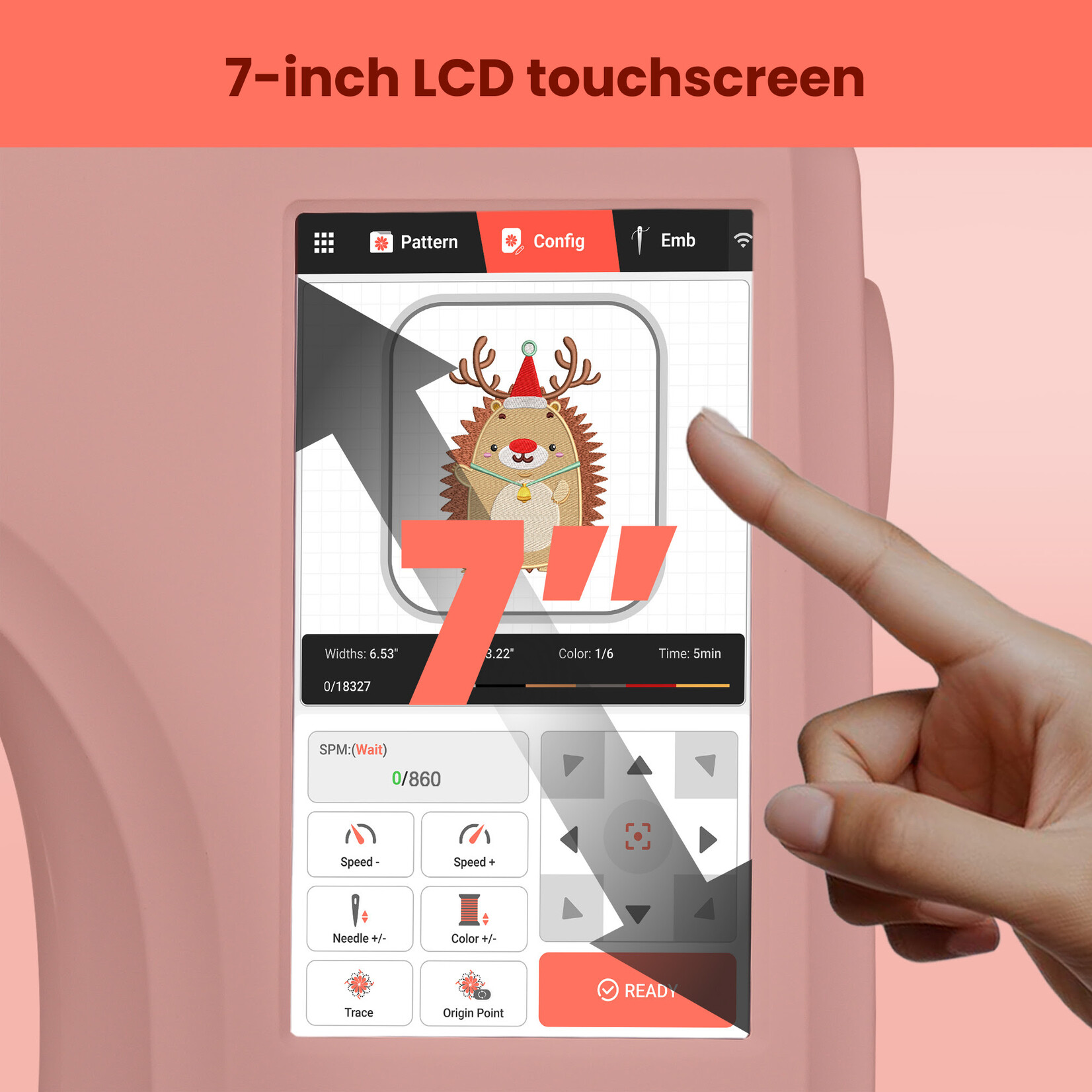 PooLin EOC06 Embroidery Machine