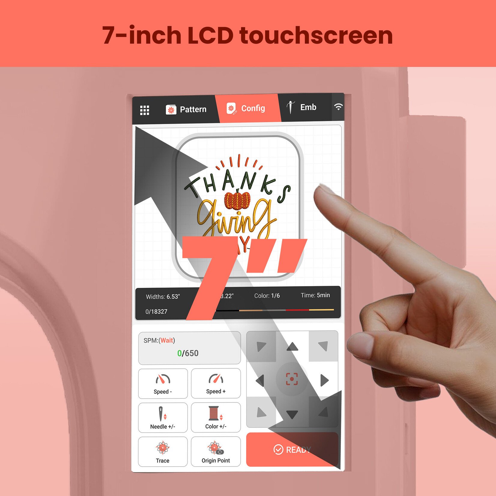 PooLin EOC05 Embroidery Machine