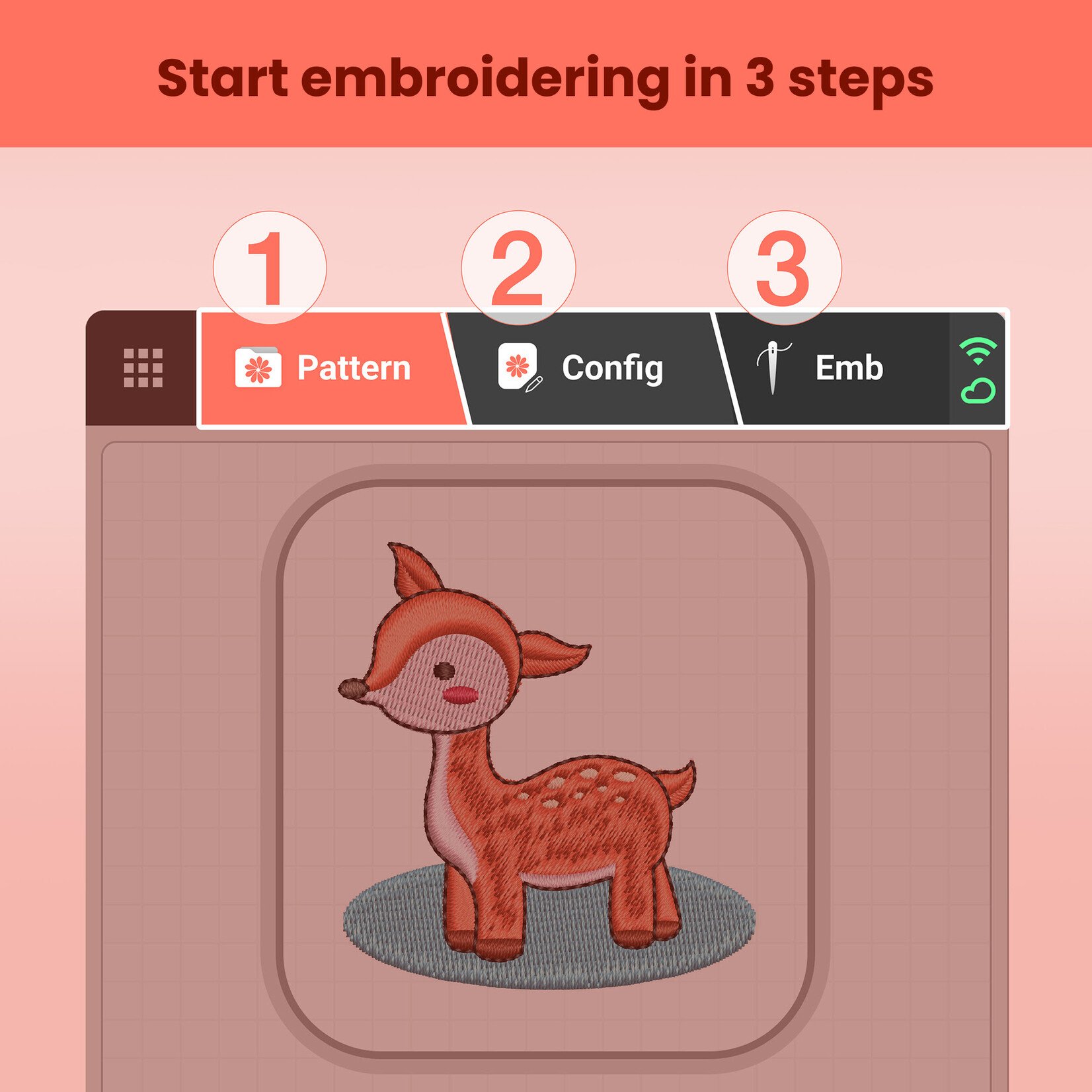 PooLin EOC05 Embroidery Machine