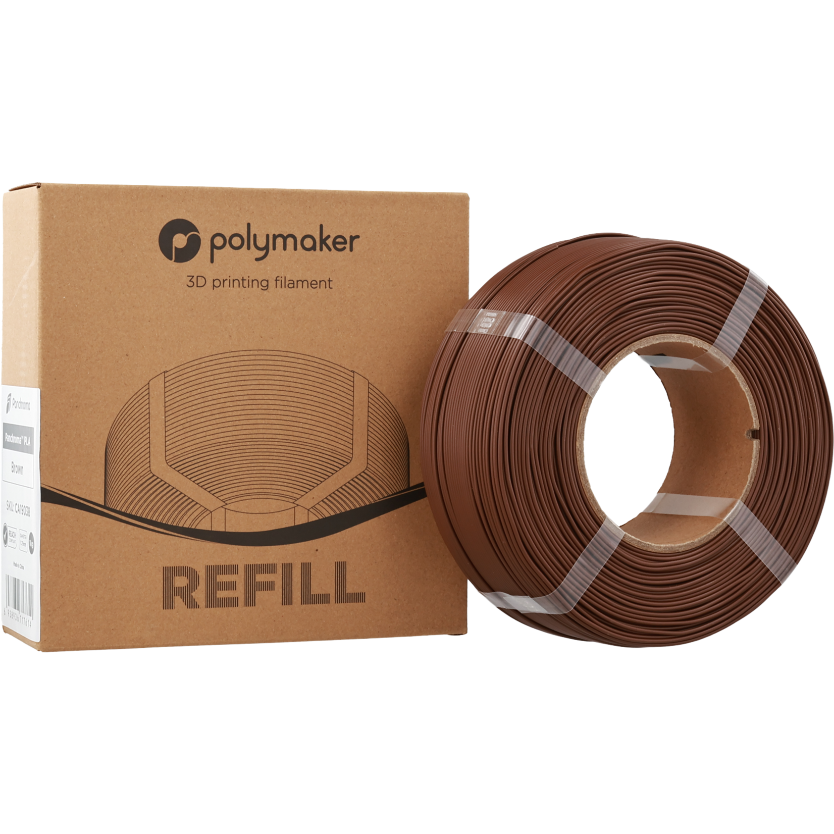 Polymaker Panchroma Basic PLA-navulling - Basic Brown
