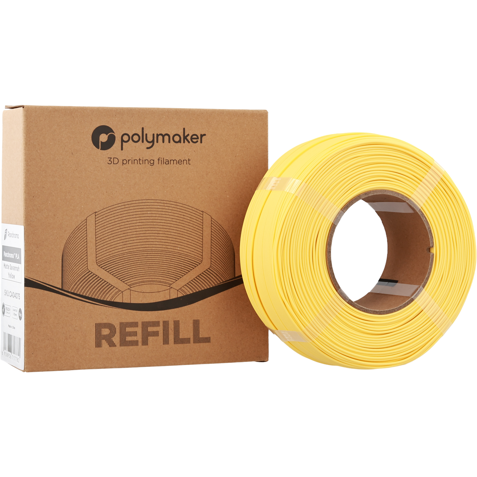 Polymaker Panchroma Matte PLA-navulling - Mat Savannah Yellow