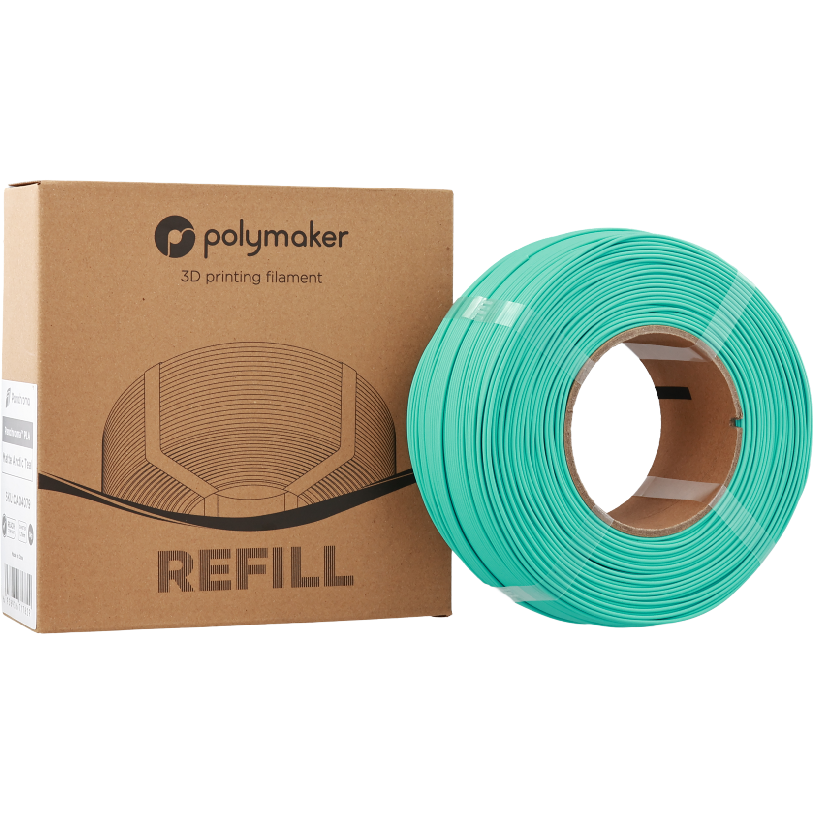 Polymaker Panchroma Matte PLA-navulling - Matte Arctic Teal