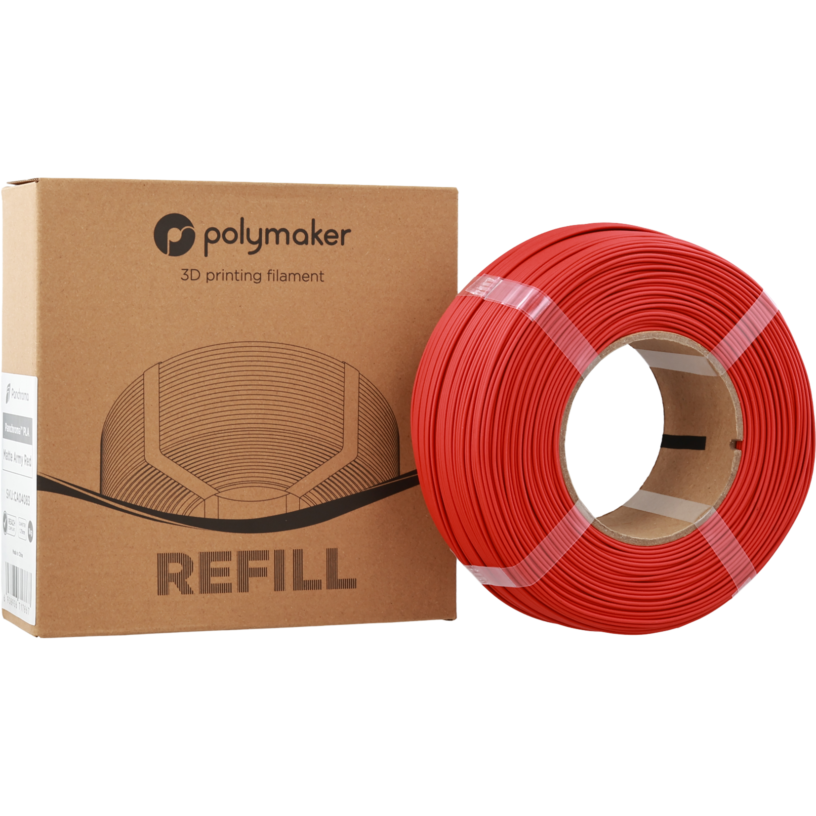 Polymaker Panchroma Matte PLA-navulling - Mat legerrood