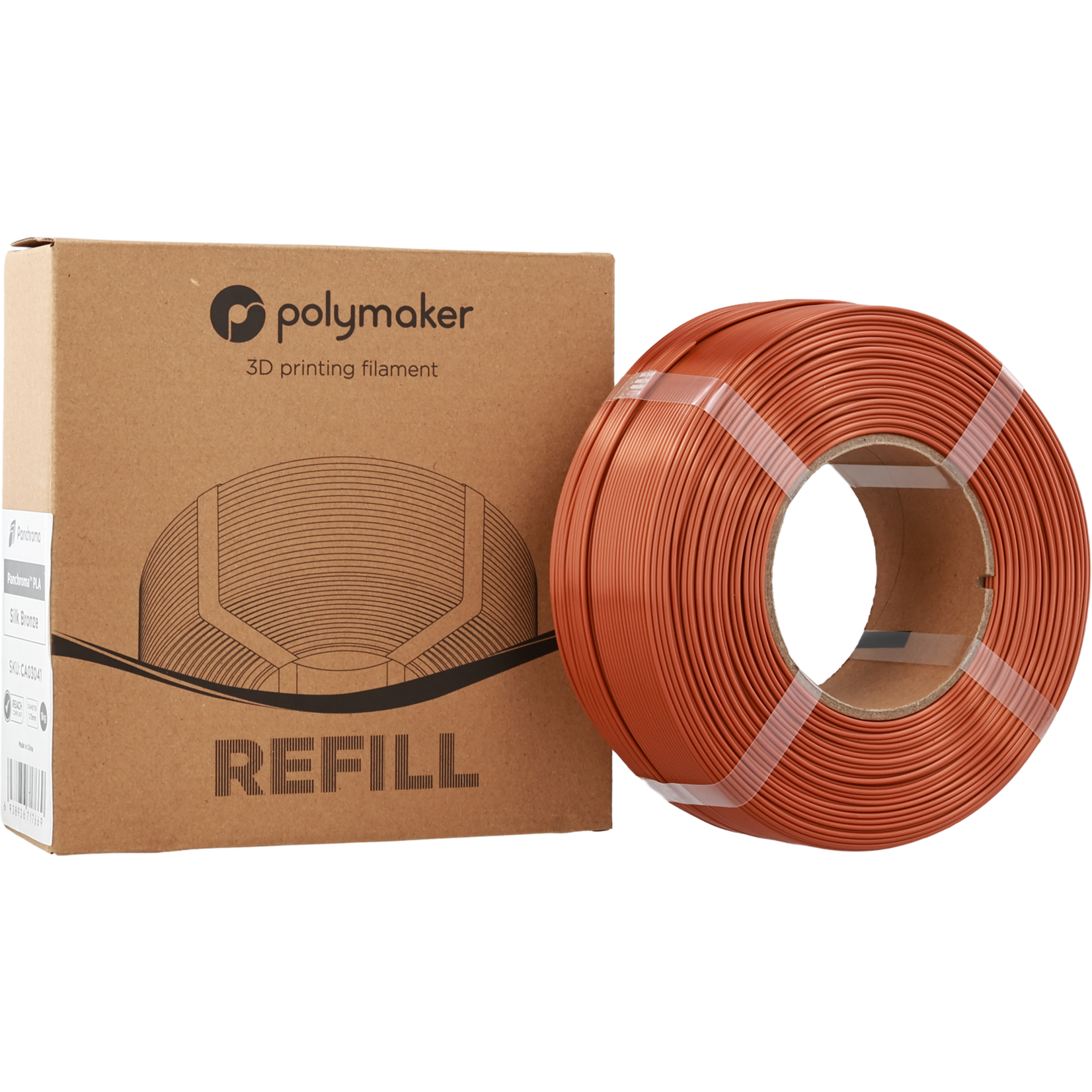 Polymaker Panchroma Silk PLA-navulling - Silk Bronze