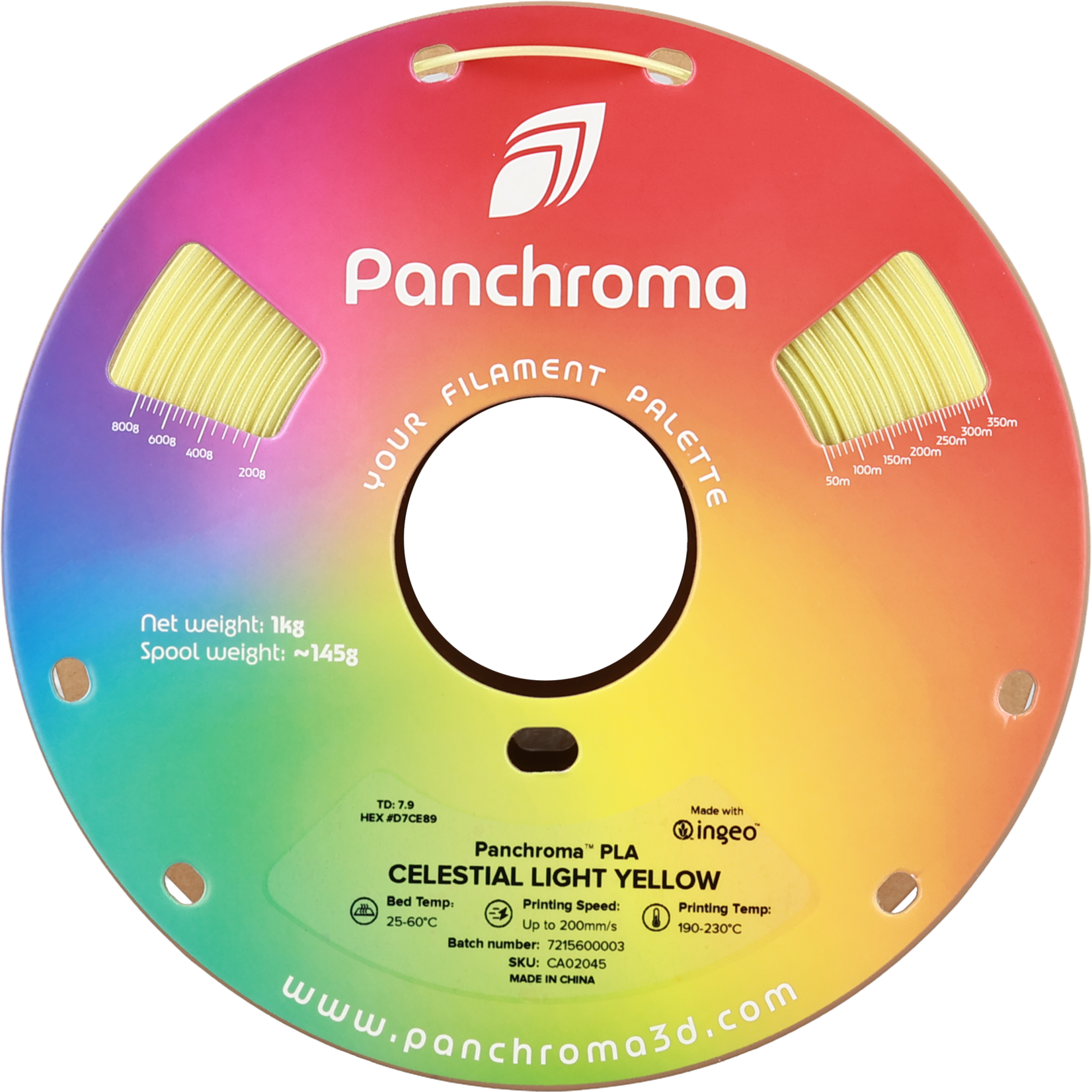 Polymaker Panchroma Celestial PLA - Hemels lichtgeel