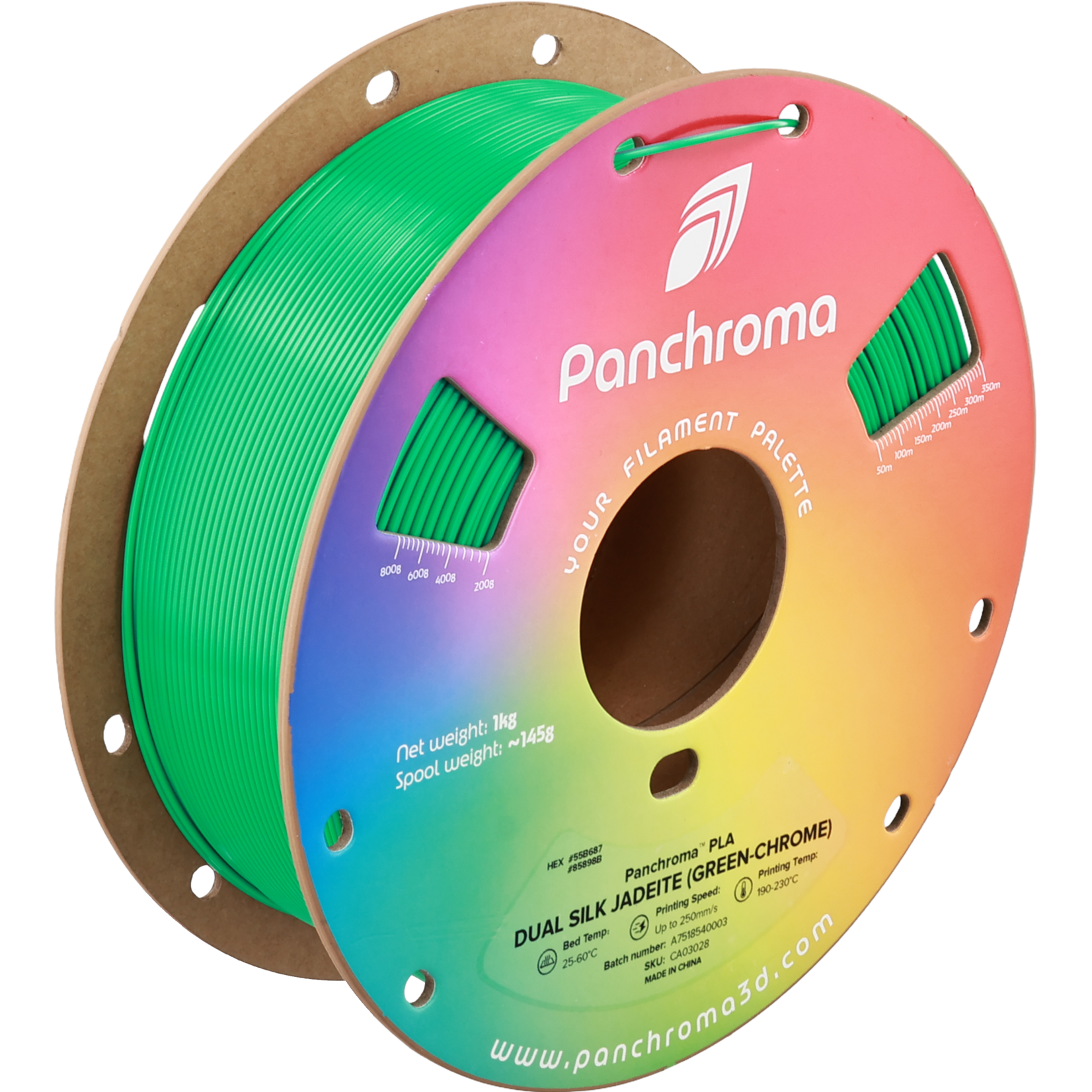 Polymaker Panchroma PLA Dual Silk Jadeite (Green-Chrome)
