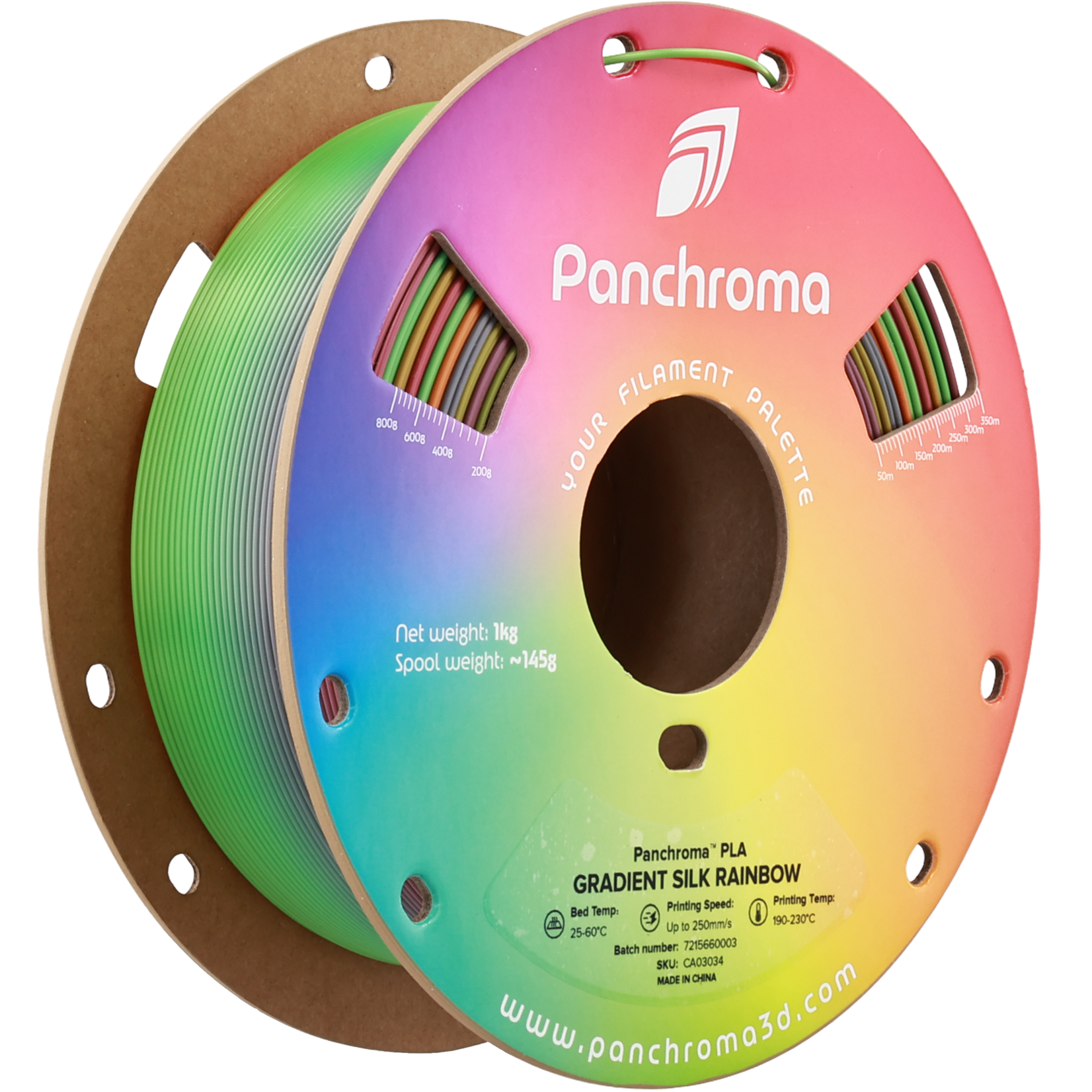 Polymaker Panchroma Gradient Silk PLA - Gradient Silk Rainbow