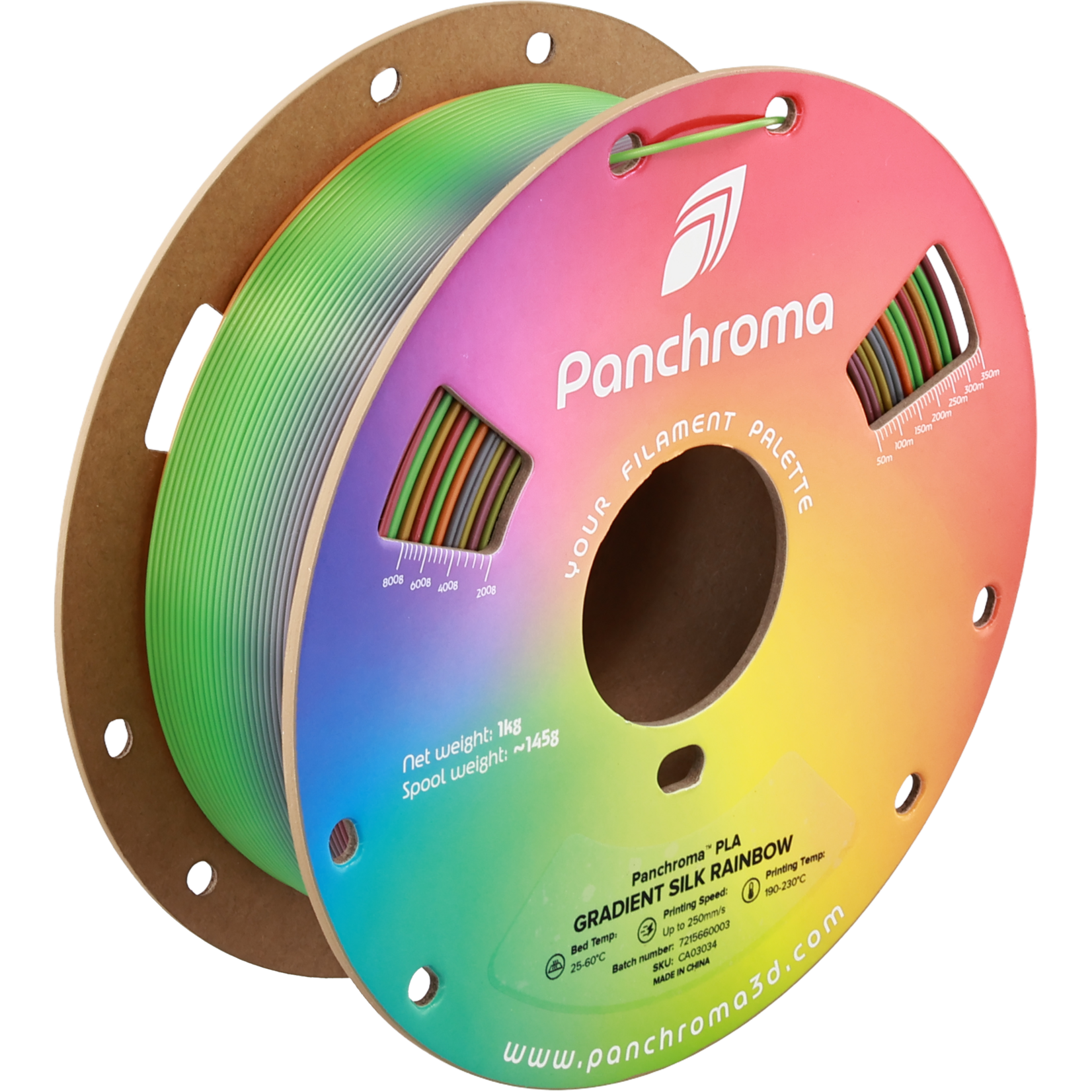 Polymaker Panchroma Gradient Silk PLA - Gradient Silk Rainbow