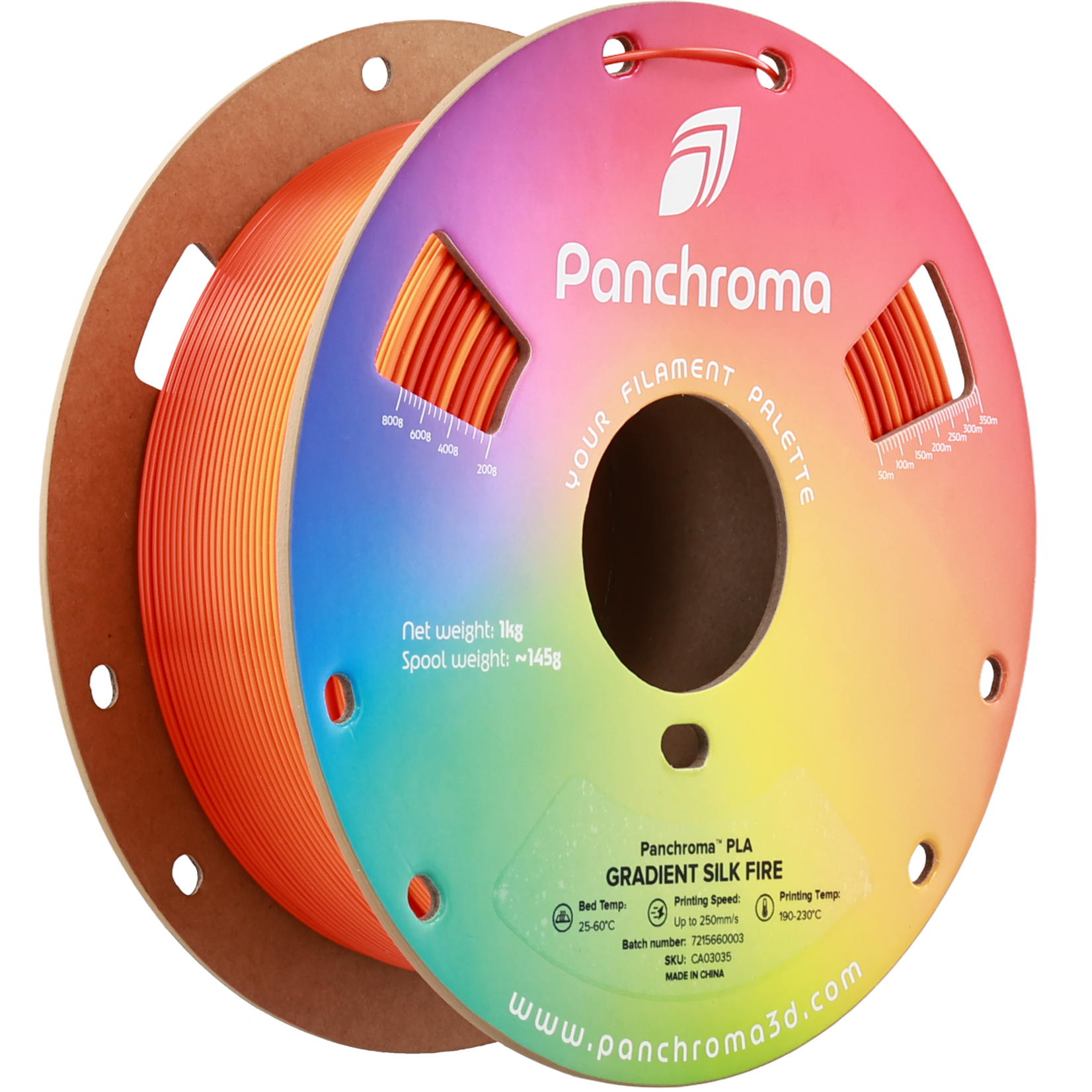 Polymaker Panchroma Gradient Silk PLA - Gradient Silk Fire