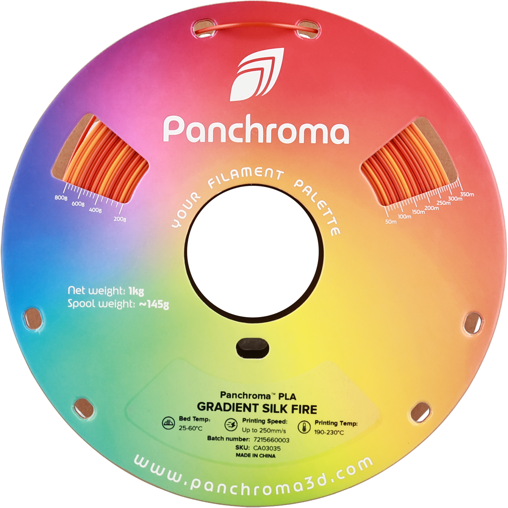 Polymaker Panchroma Gradient Silk PLA - Gradient Silk Fire