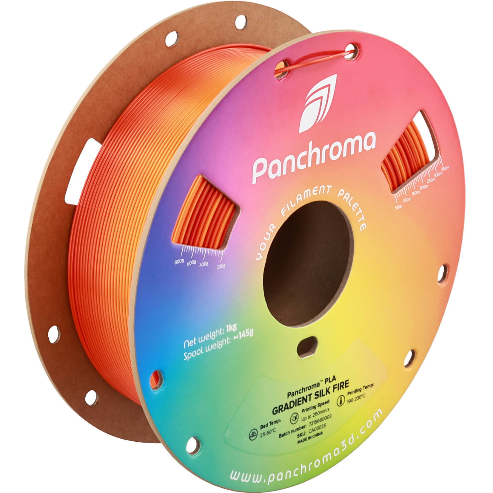 Polymaker Panchroma Gradient Silk PLA - Gradient Silk Fire