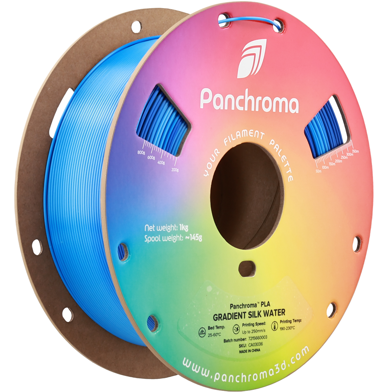 Polymaker Panchroma Gradient Silk PLA - Gradient Silk Water