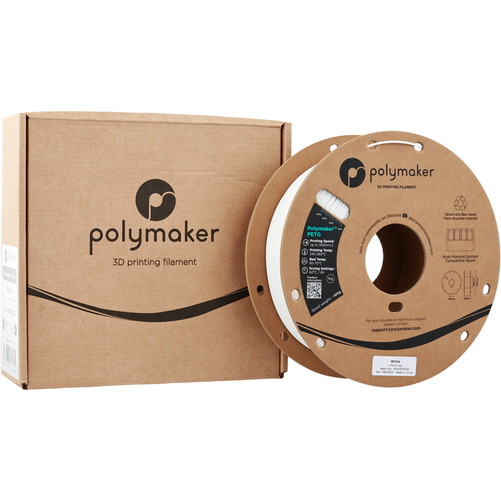 Polymaker PETG  - Wit