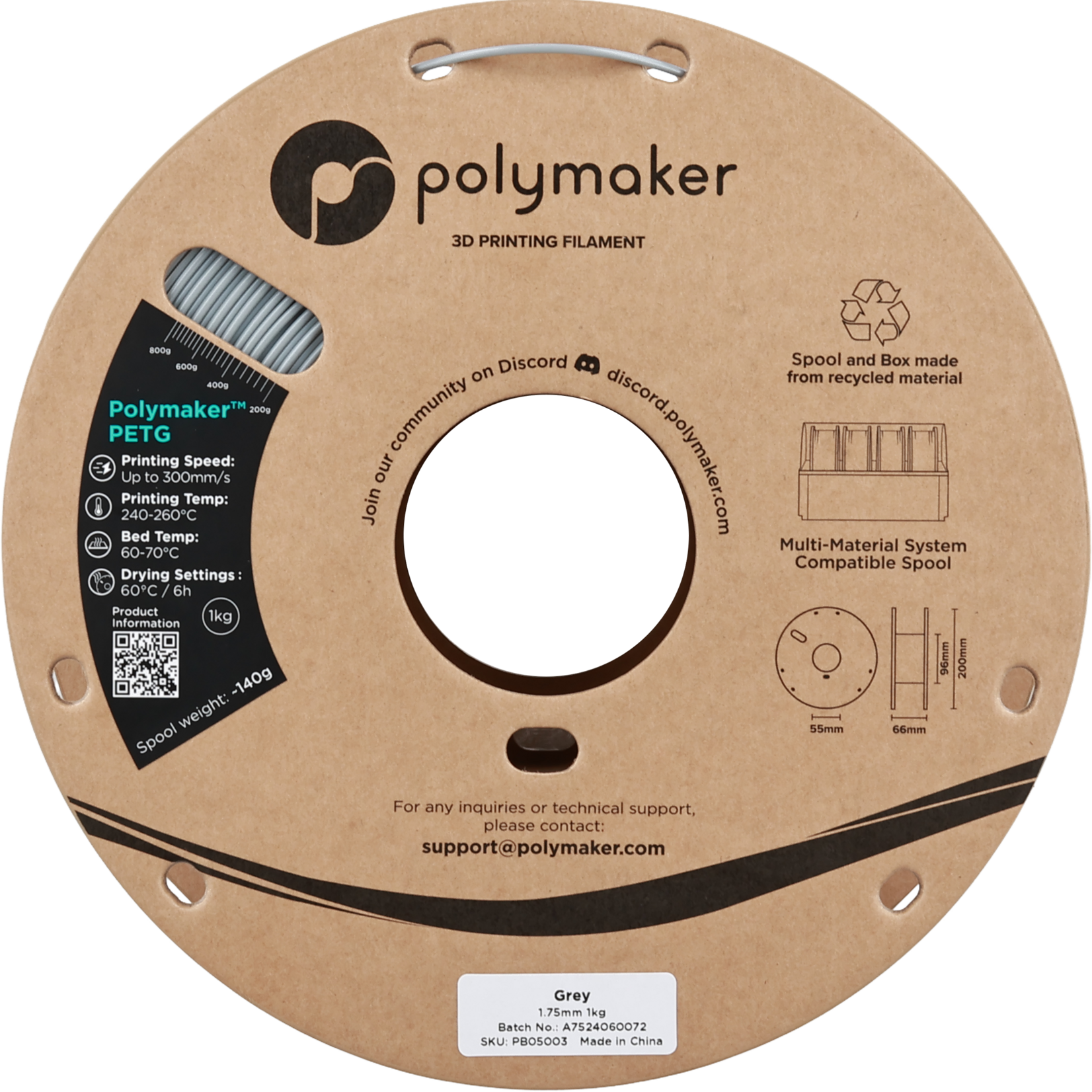 Polymaker Polymaker PETG Grey