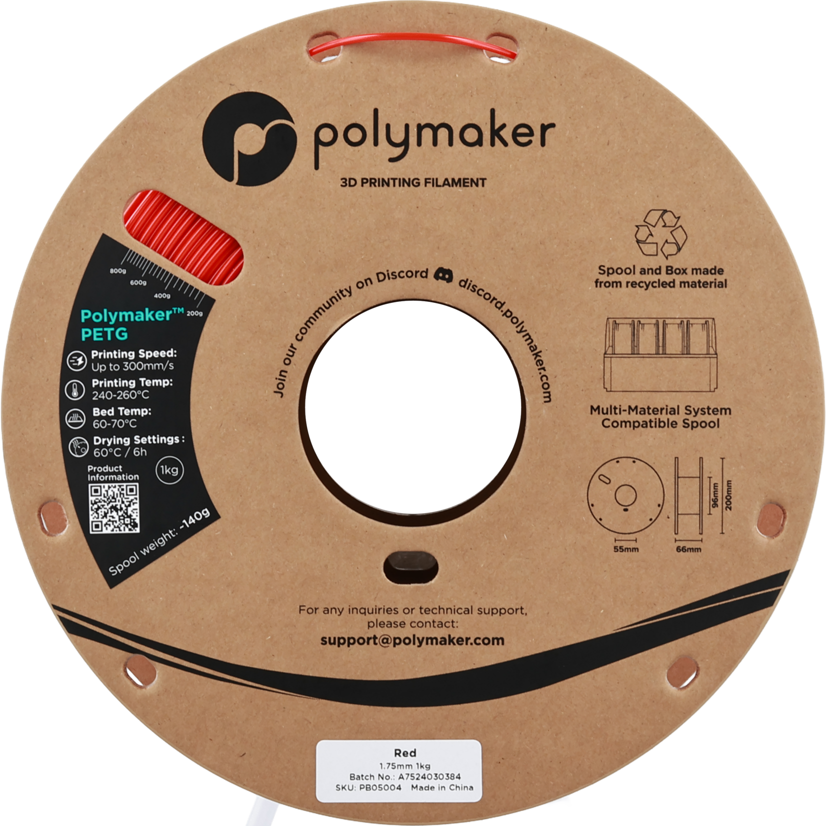 Polymaker Polymaker PETG Red