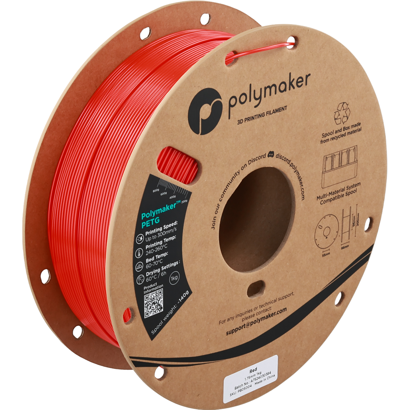 Polymaker PETG - Rood