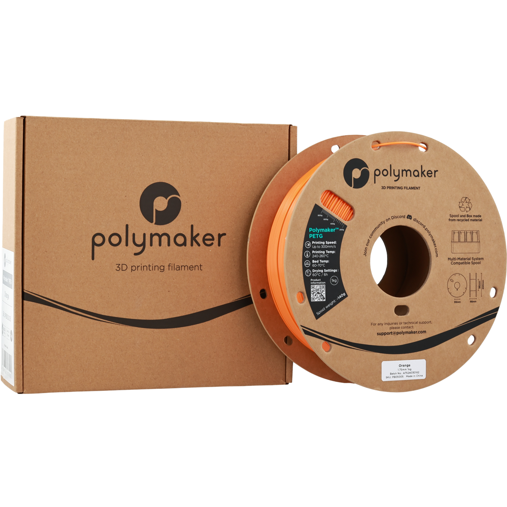 Polymaker PETG - Oranje