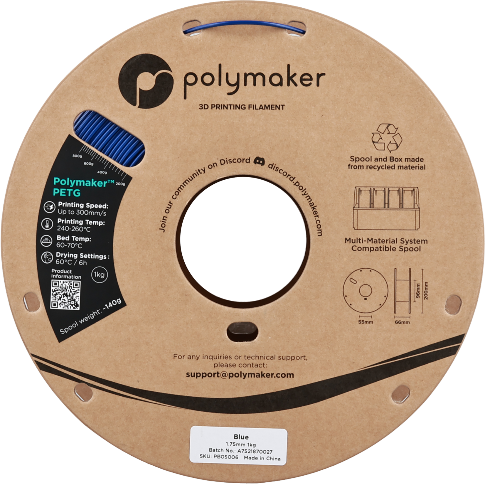 Polymaker PETG - Blauw