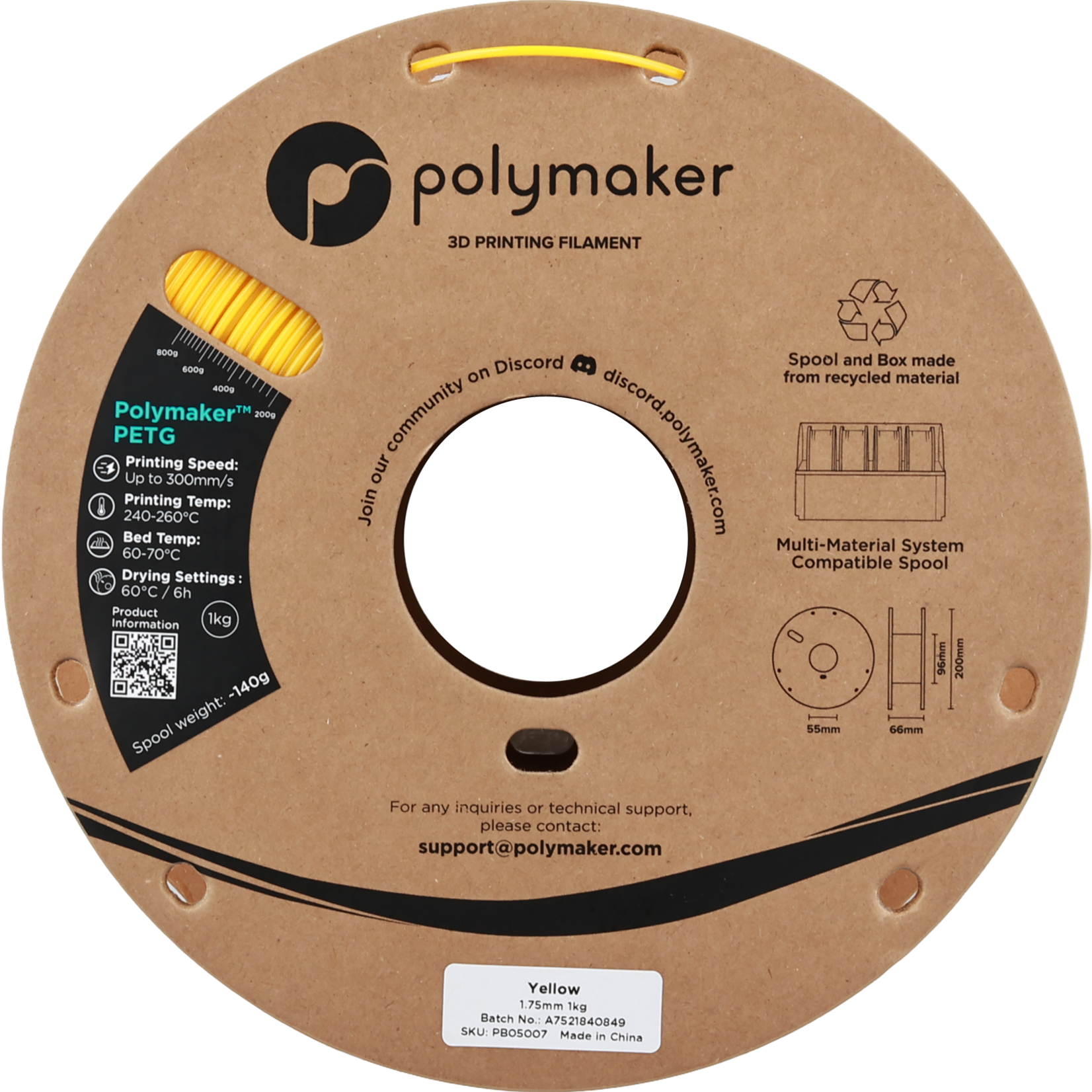 Polymaker PETG - Geel