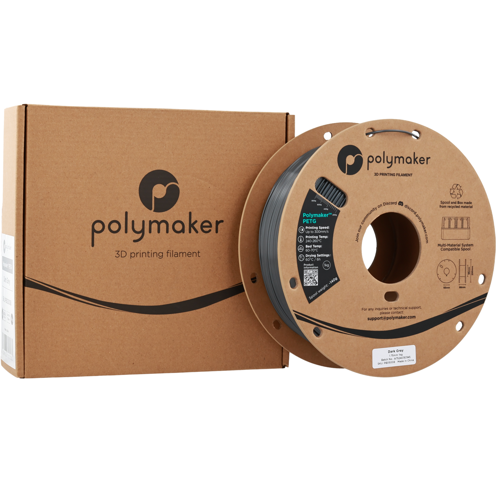Polymaker Polymaker PETG Dark Grey