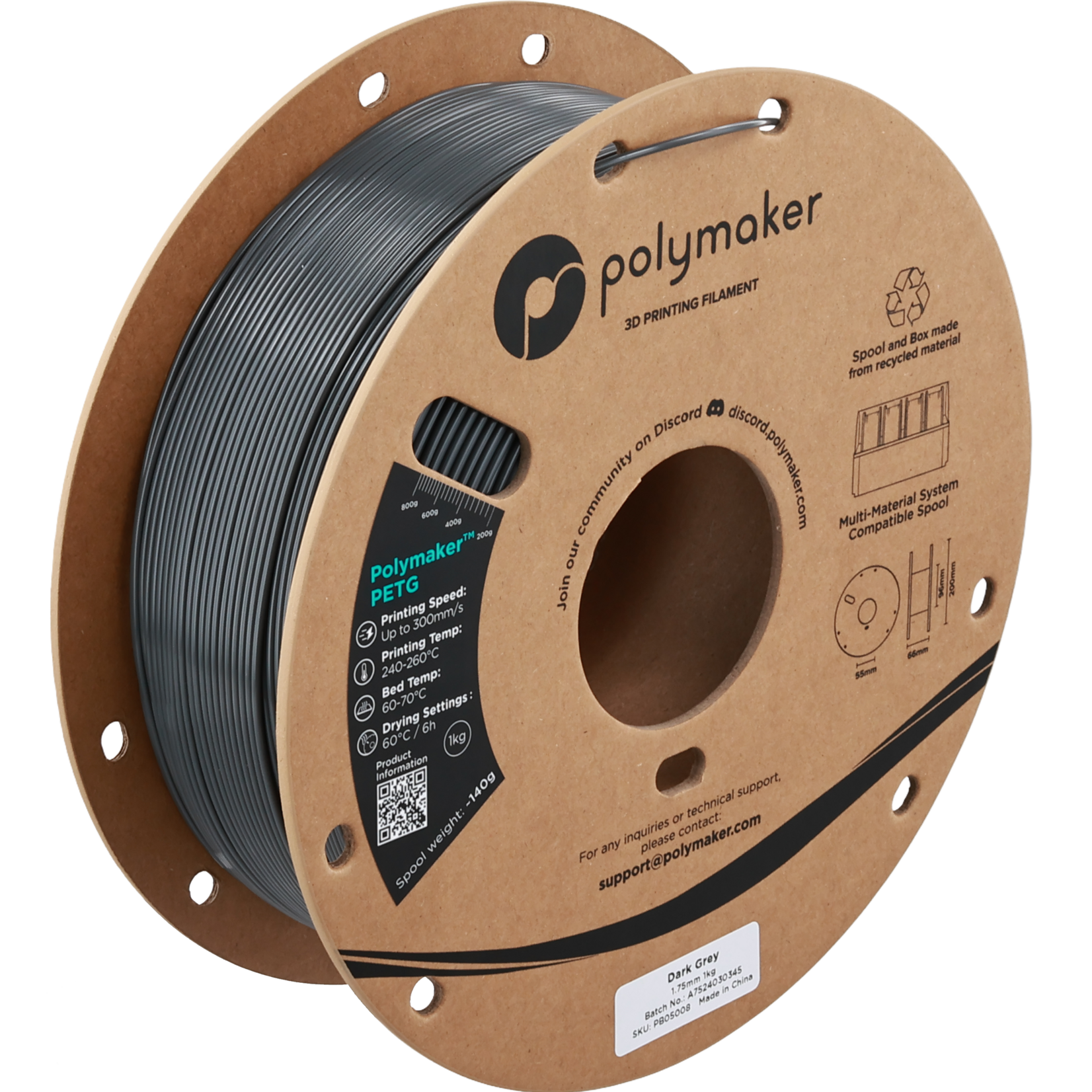 Polymaker Polymaker PETG Dark Grey