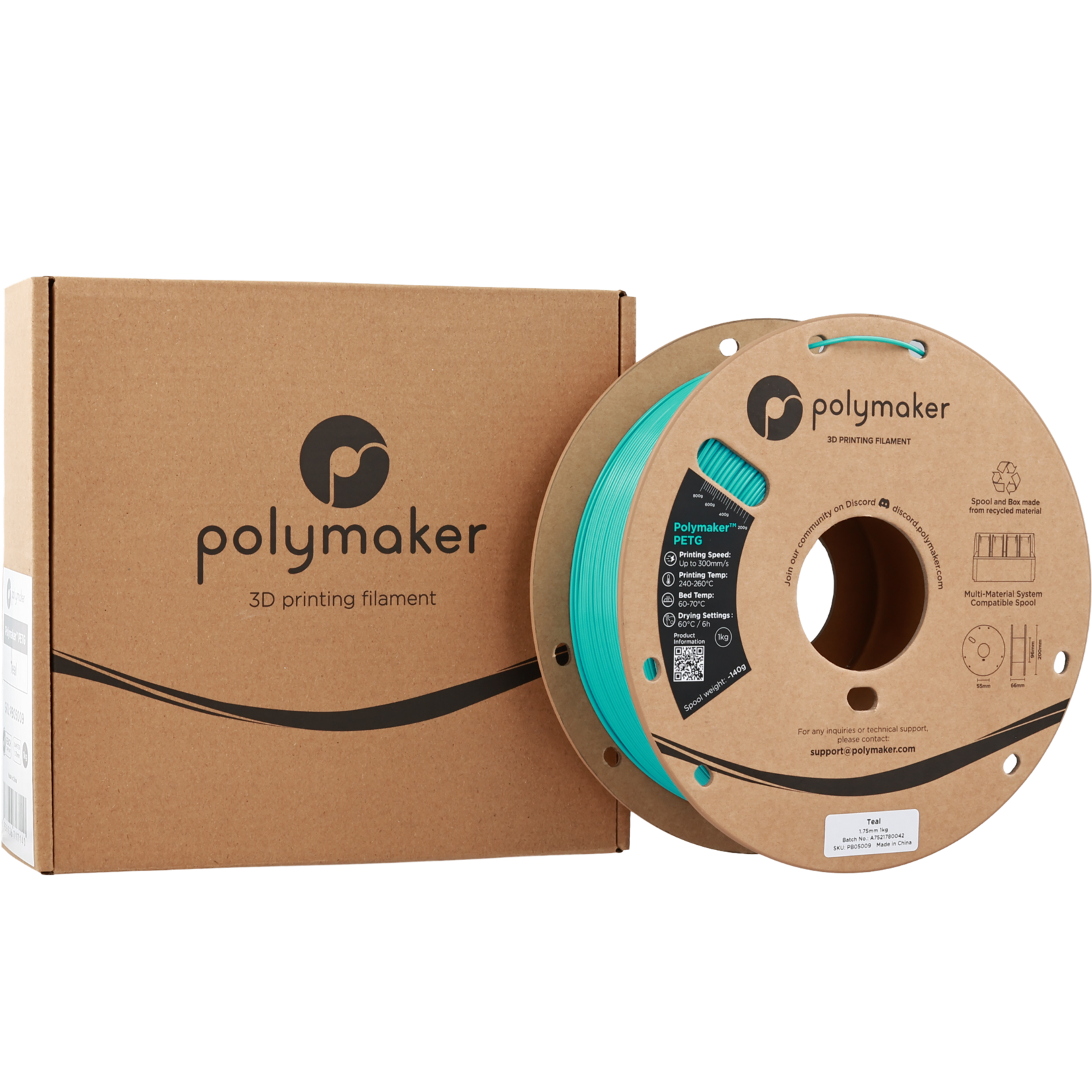 Polymaker PETG - Blauwgroen