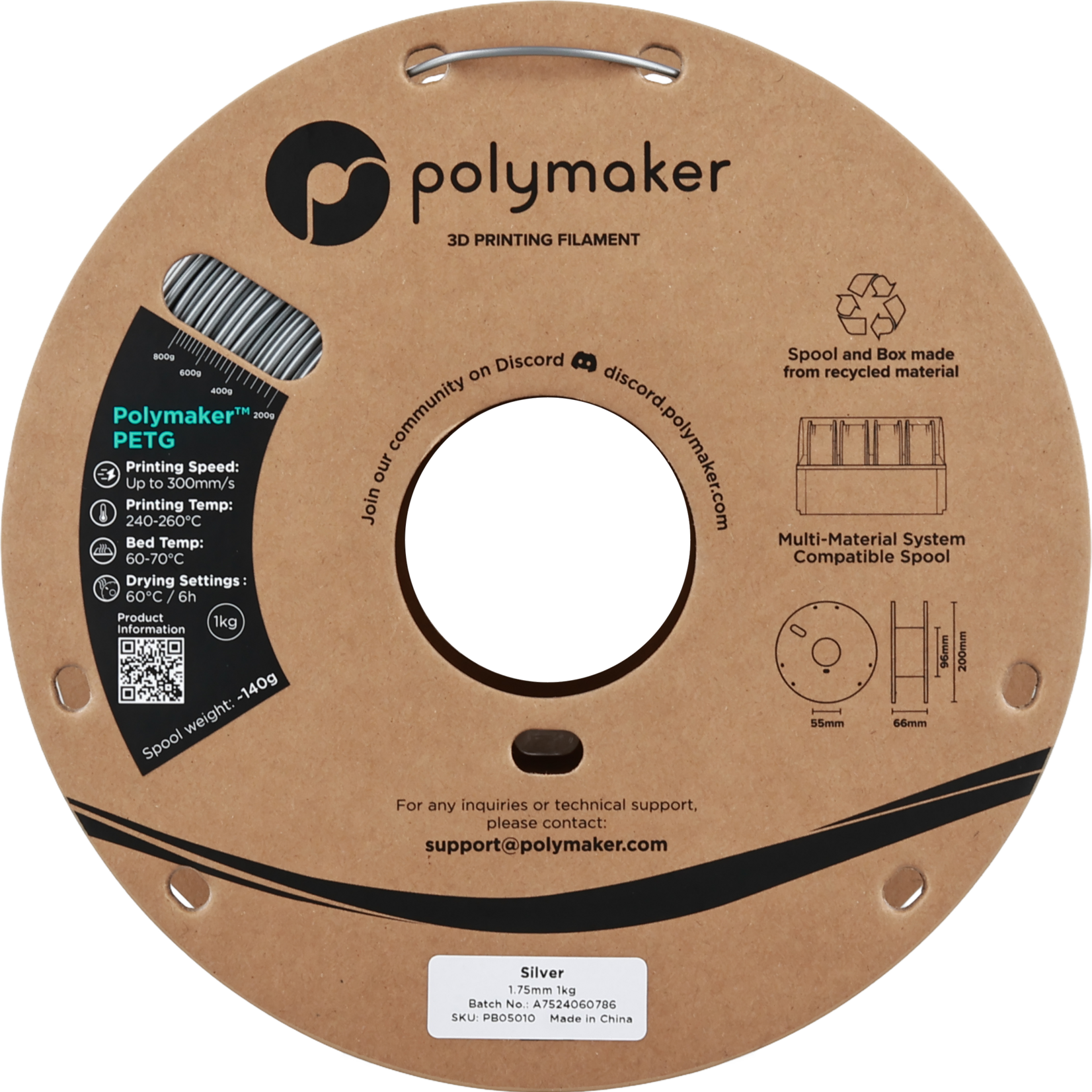 Polymaker Polymaker PETG Silver