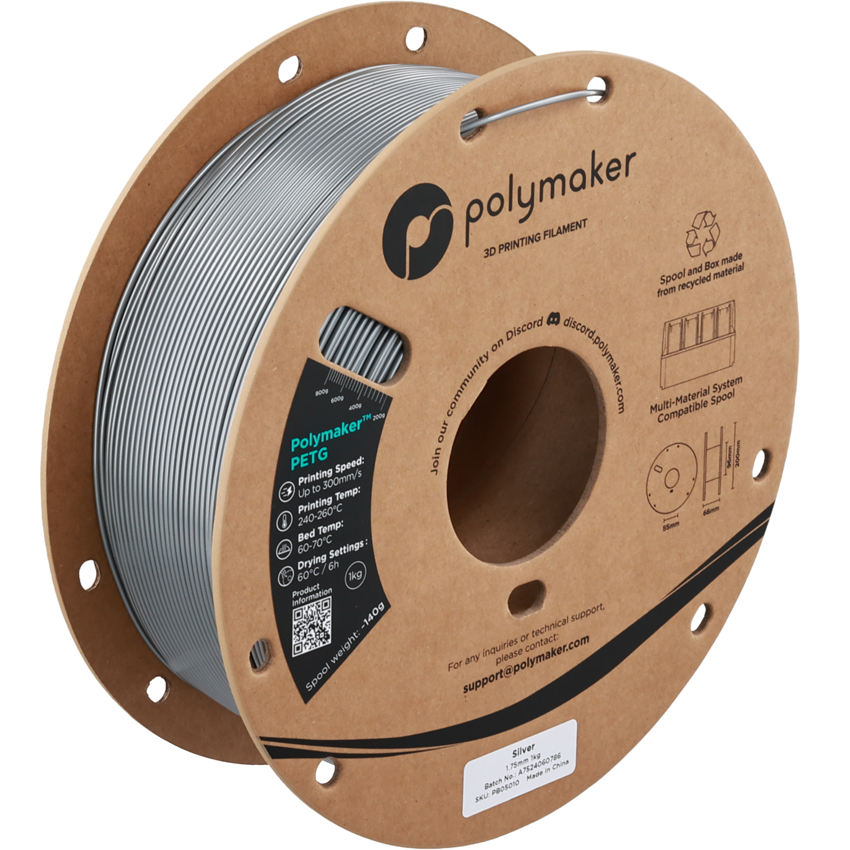 Polymaker Polymaker PETG Silver