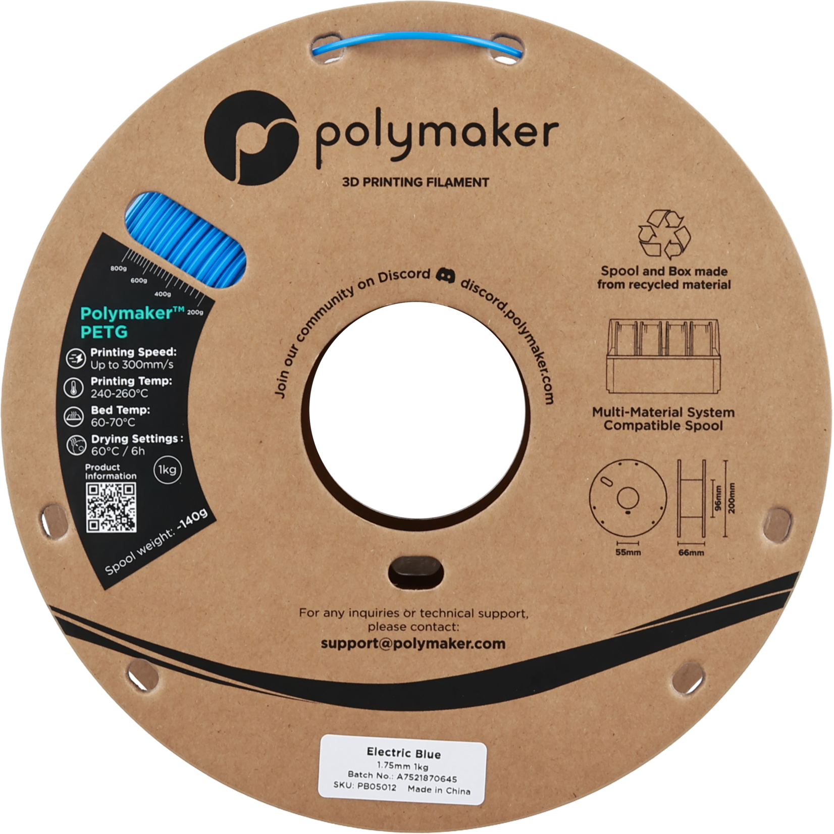 Polymaker Polymaker PETG Electric Blue