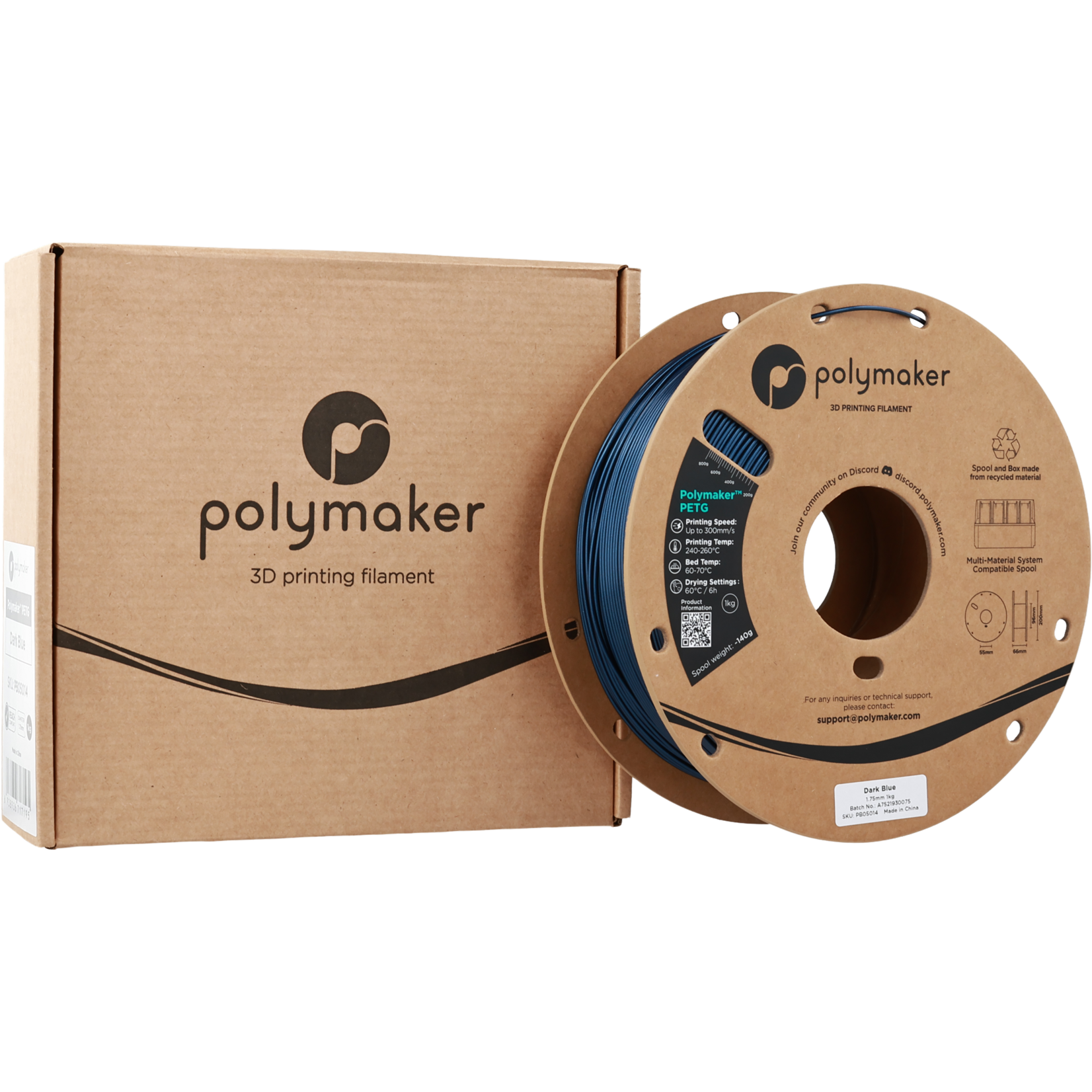 Polymaker PETG - Donkerblauw