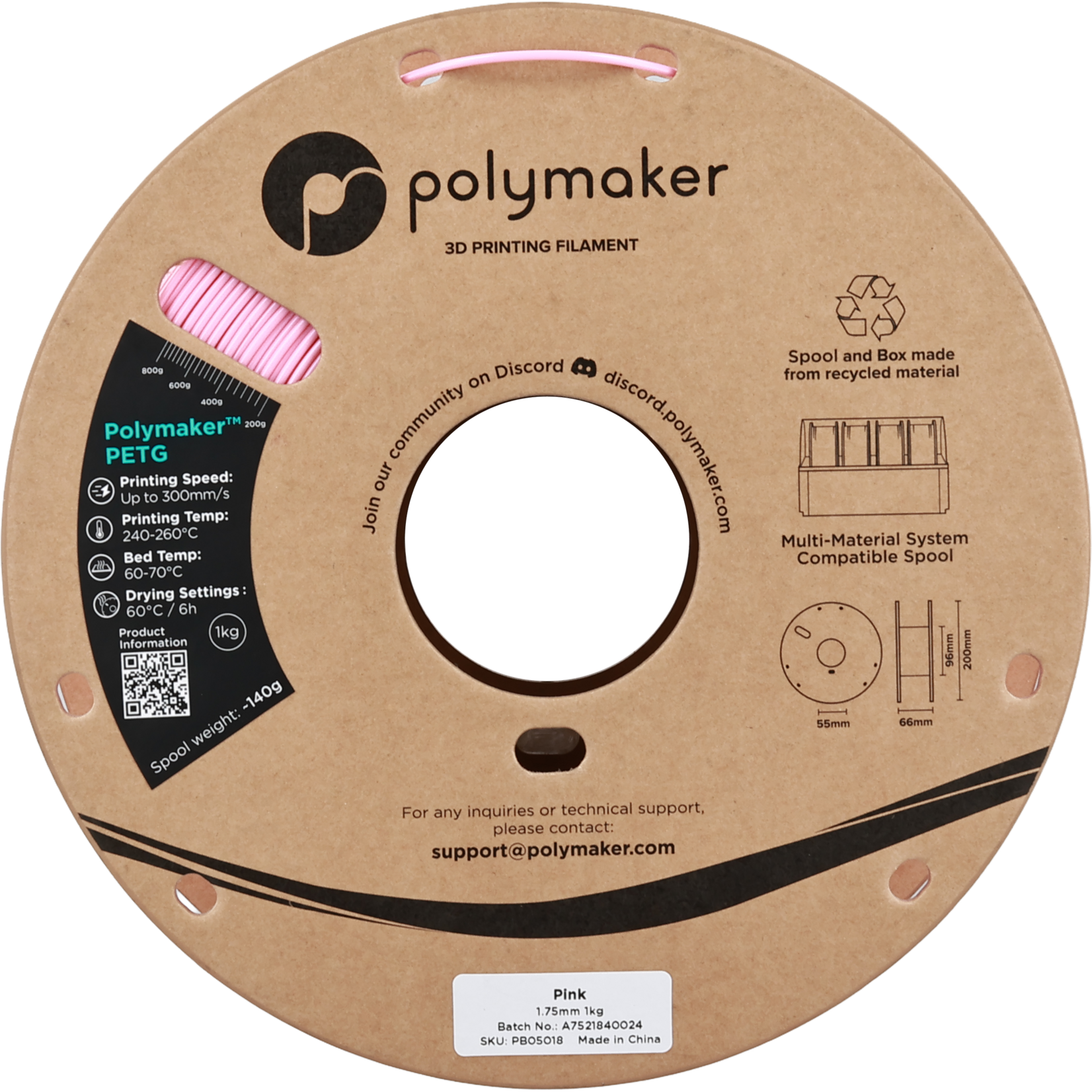 Polymaker PETG - Roze