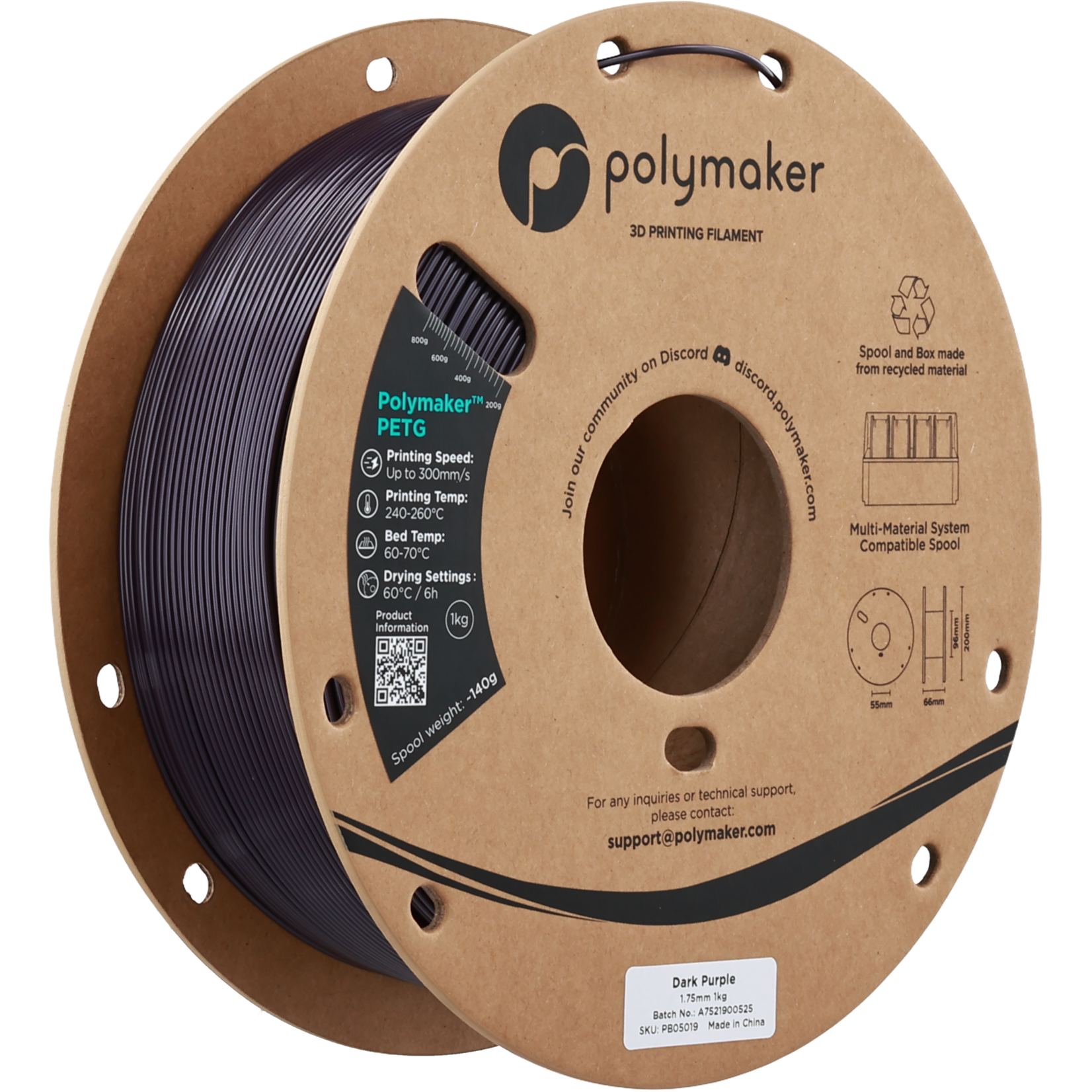 Polymaker PETG - Donkerpaars