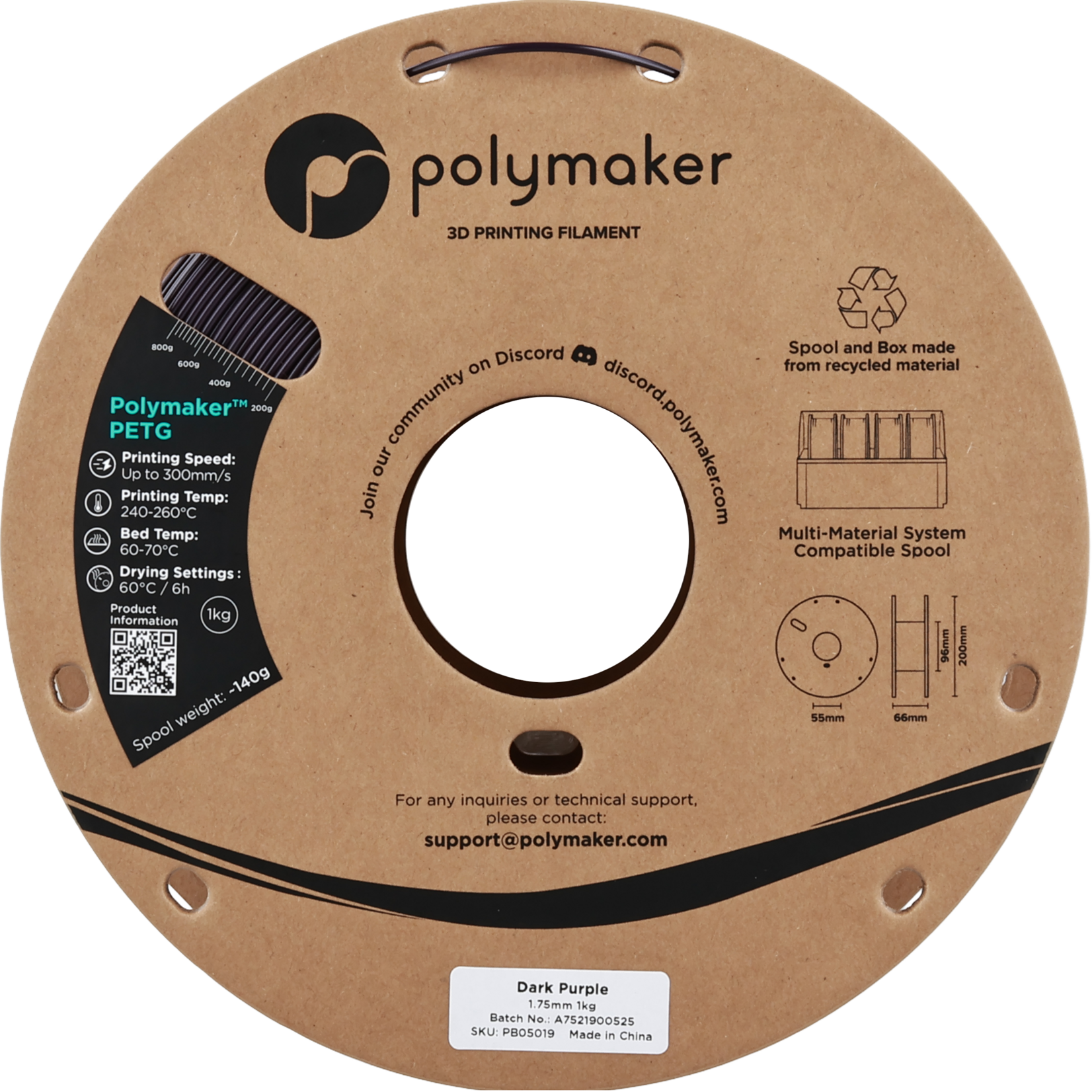 Polymaker PETG - Donkerpaars