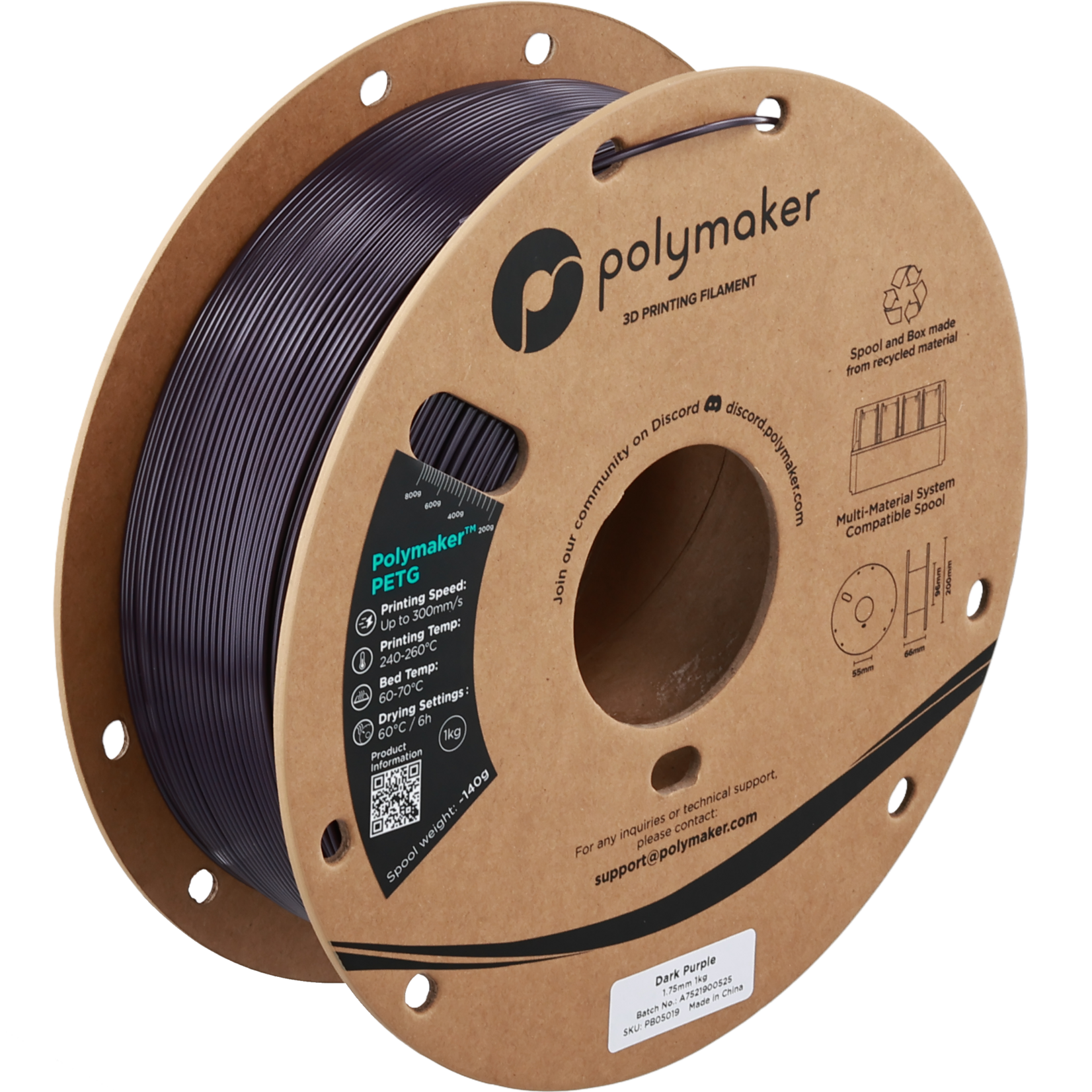 Polymaker PETG - Donkerpaars