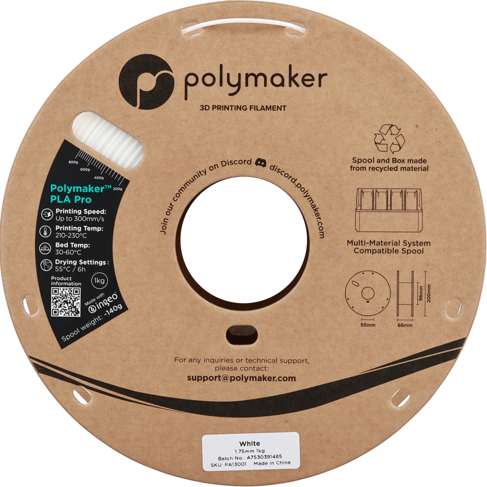 Polymaker Polymaker PLA Pro White