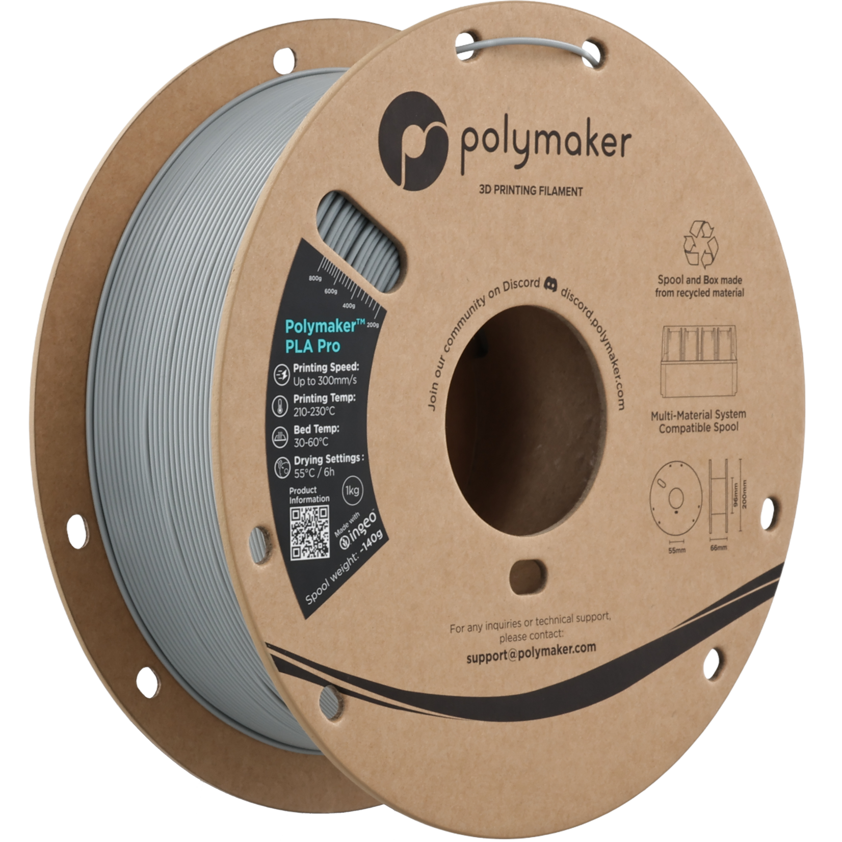 Polymaker Polymaker PLA Pro Grey