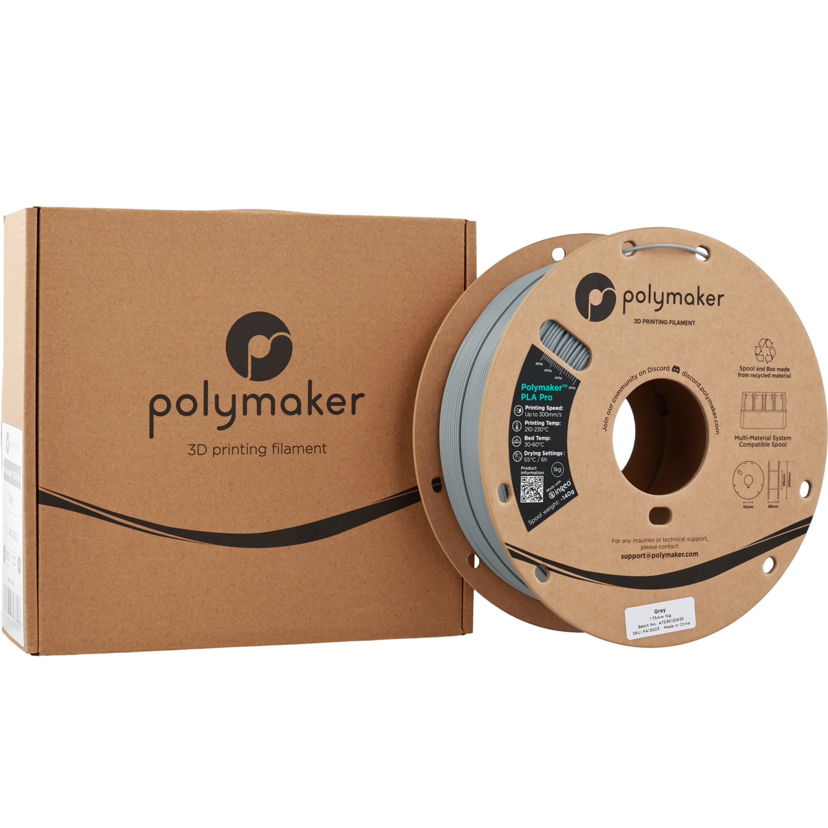 Polymaker Polymaker PLA Pro Grey