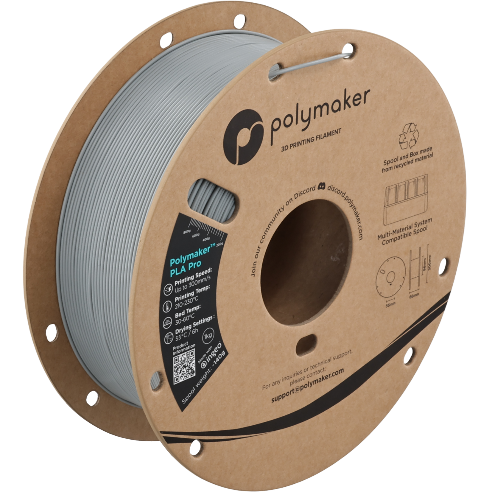 Polymaker Polymaker PLA Pro Grey