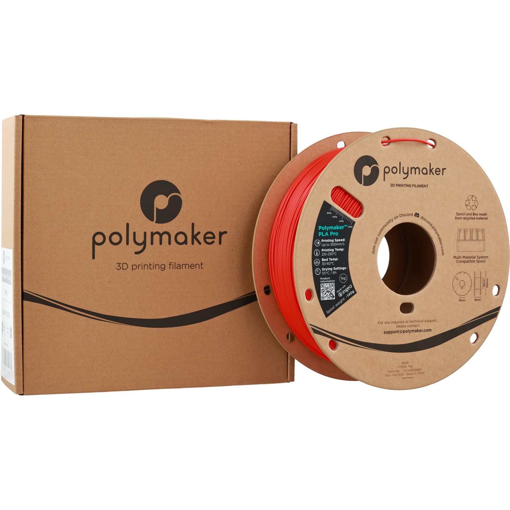 Polymaker Polymaker PLA Pro Red