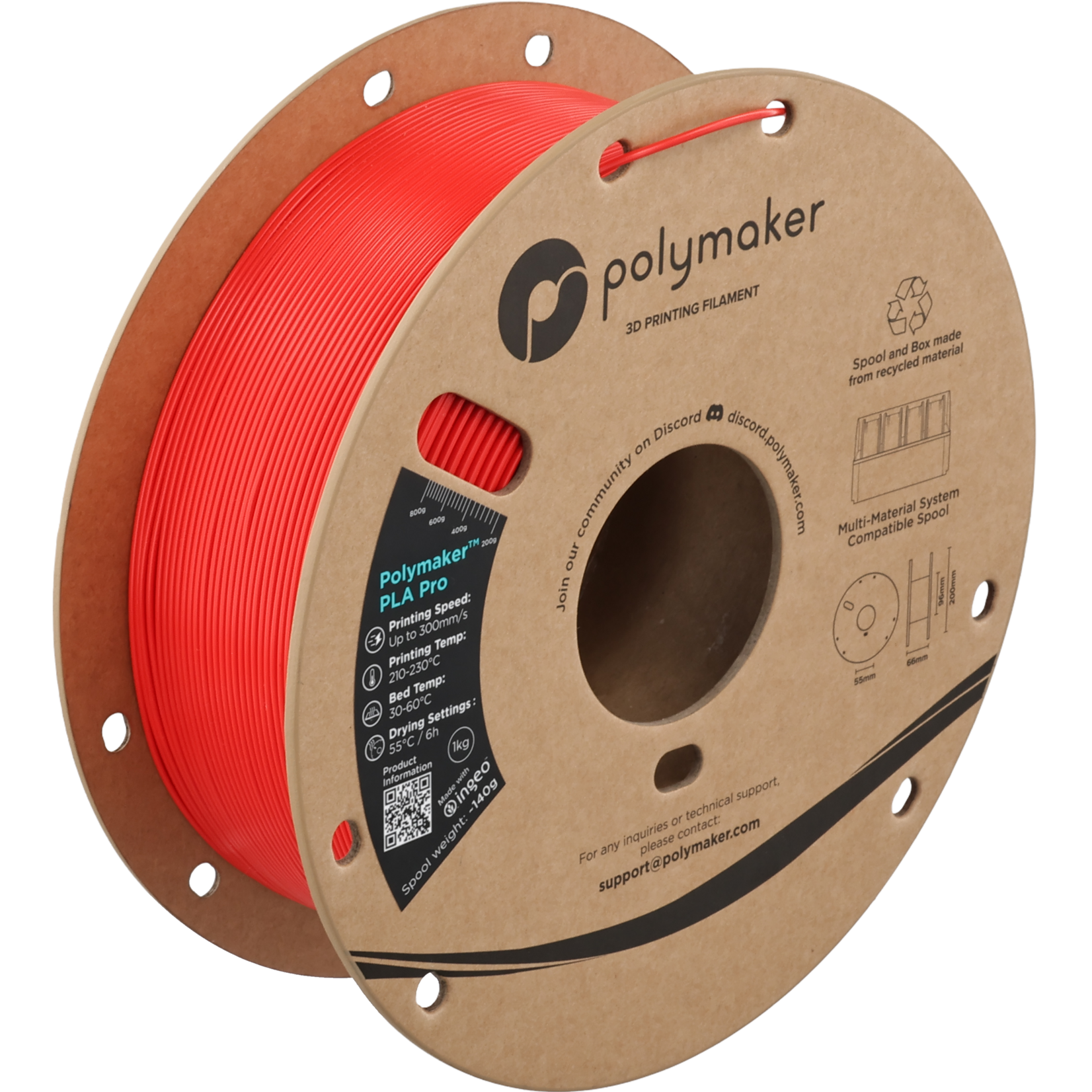 Polymaker Polymaker PLA Pro Red
